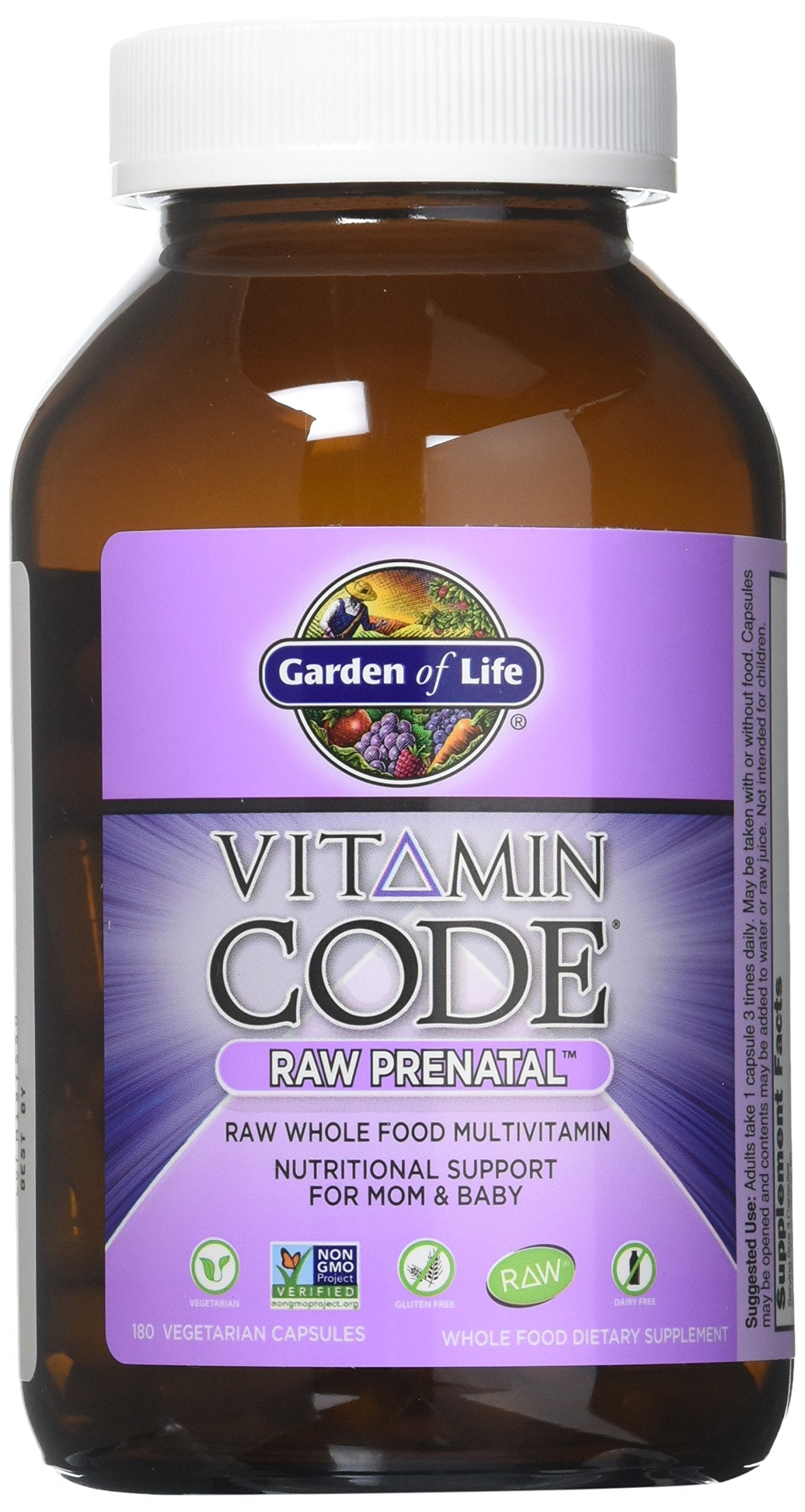 Garden of Life Vitamin Code RAW Prenatal, 90 Capsules