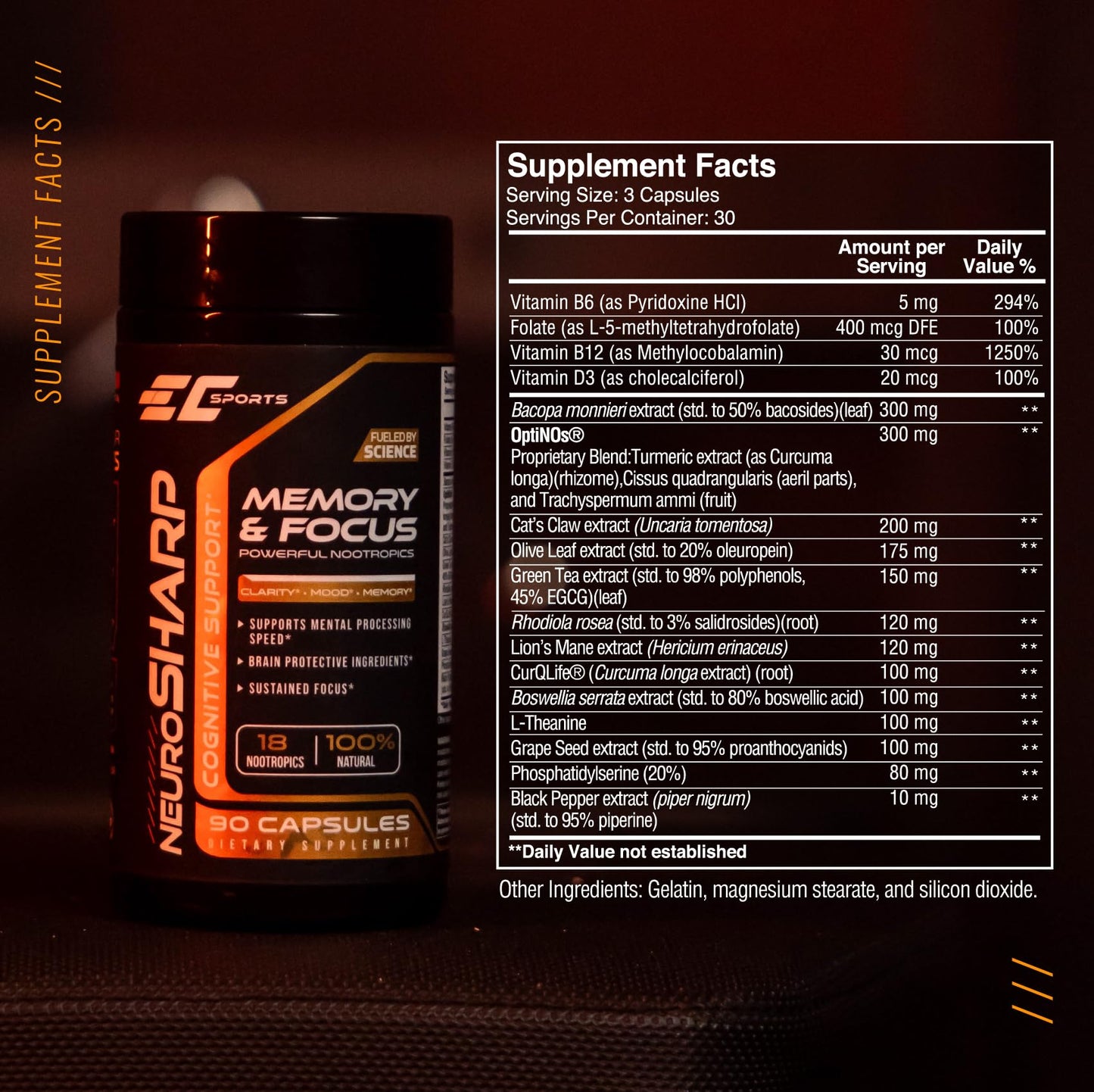 EC Sports NeuroSharp 90 Capsules