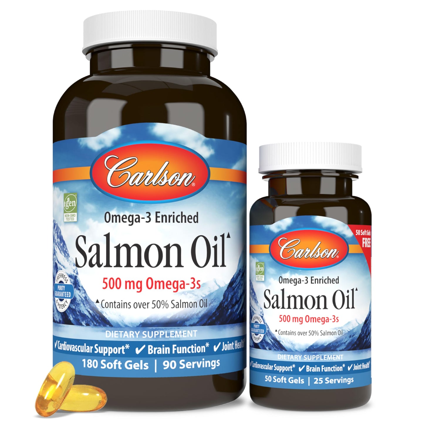 Carlson Norwegian Salmon Oil Softgel 1 Count