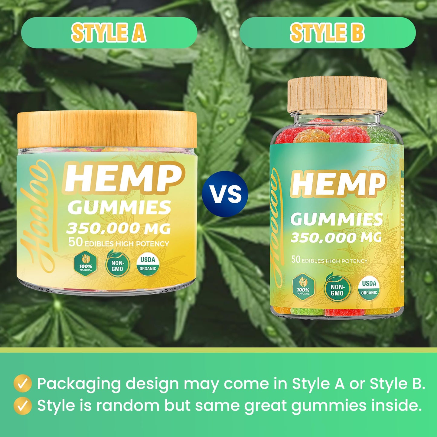 HOOLOO Hemp Gummies Gummy 2 Count