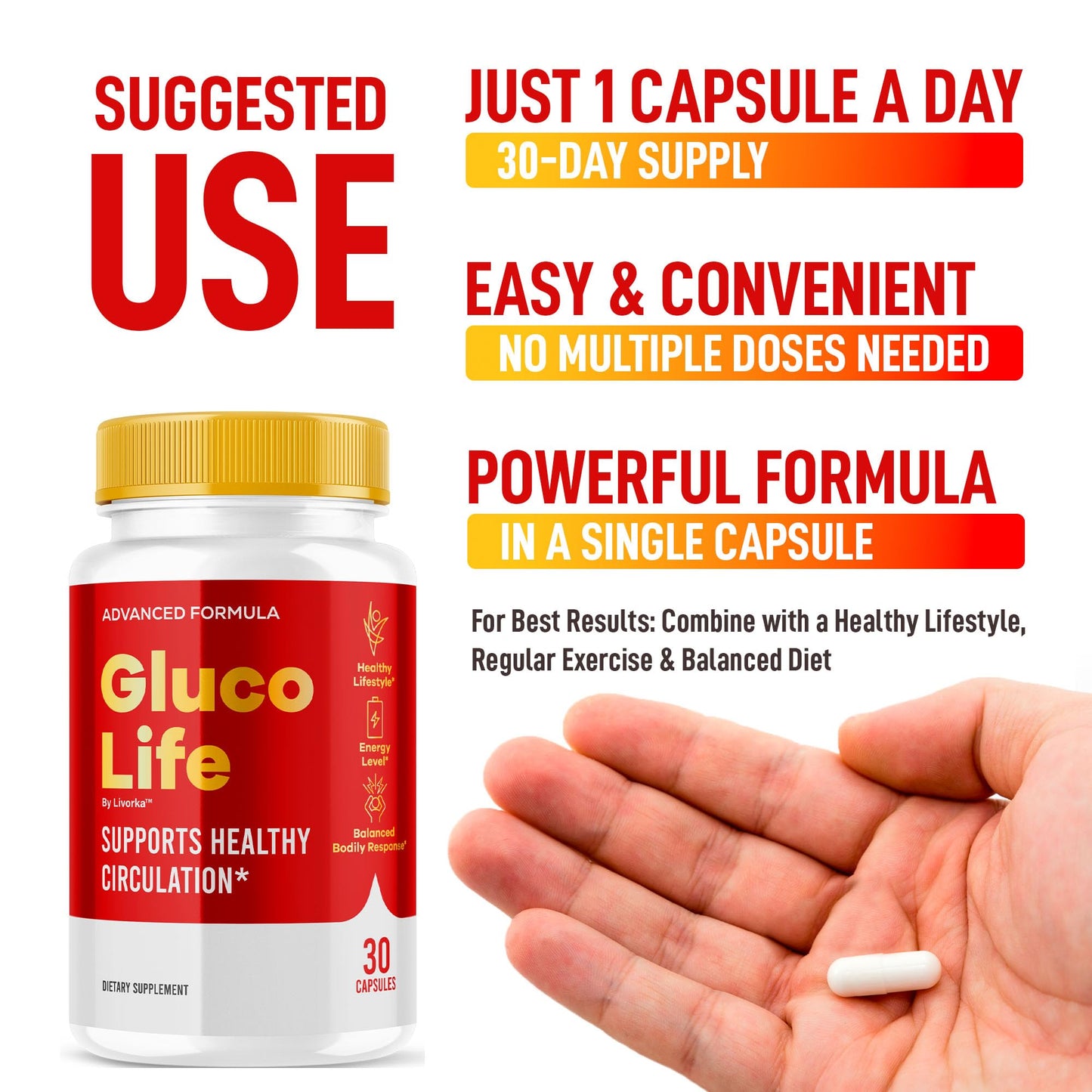 LIVORKA GlucoLife Capsules 90 Capsules