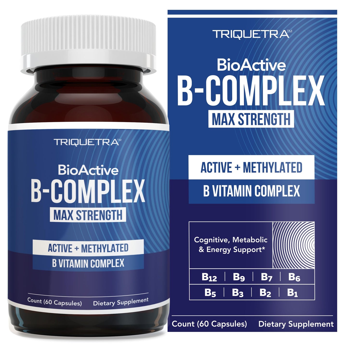 Triquetra Health BioActive Vitamin B Complex Capsule, 60 Count