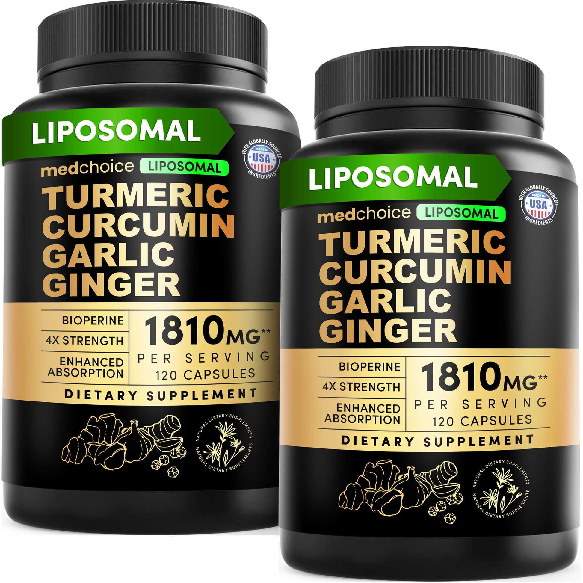 MEDCHOICE Liposomal Turmeric Capsules, 240 Count