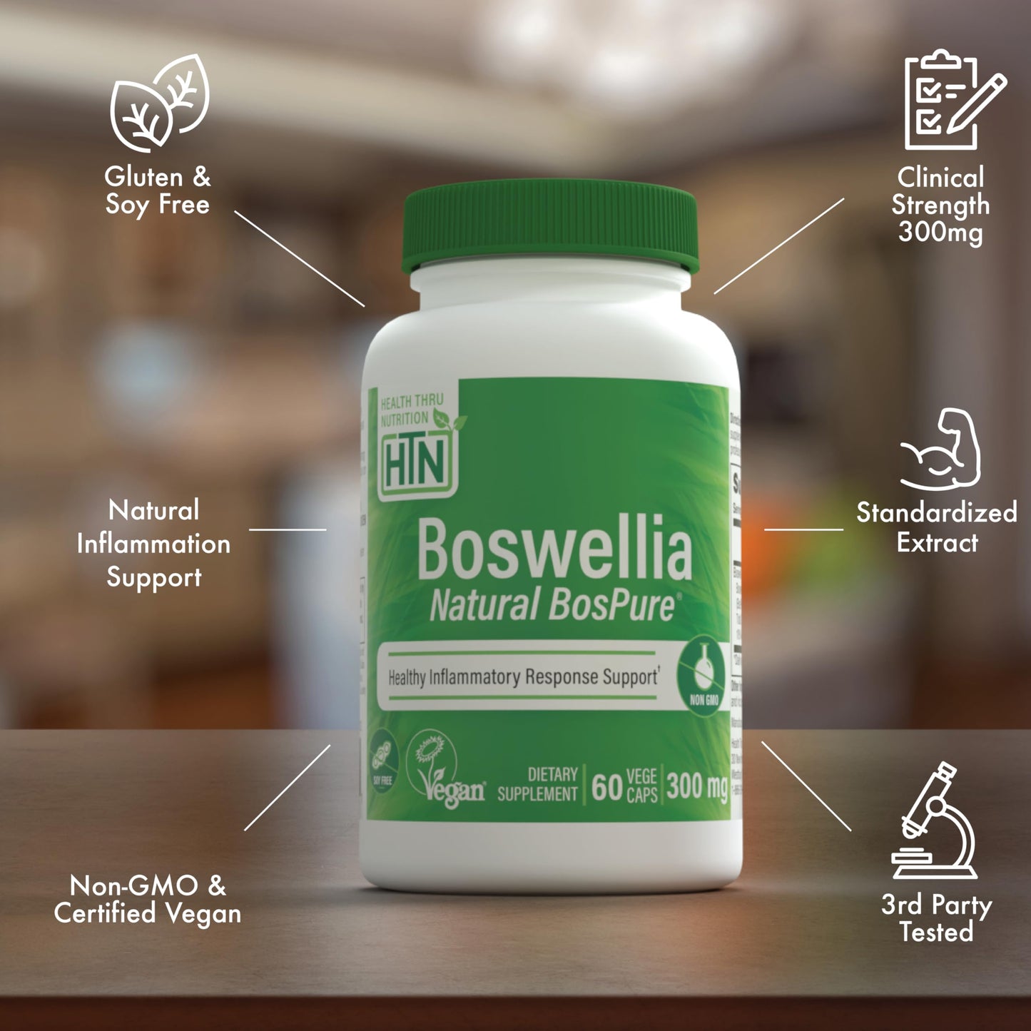 Health Thru Nutrition Boswellia 300mg Capsules, 60 Count