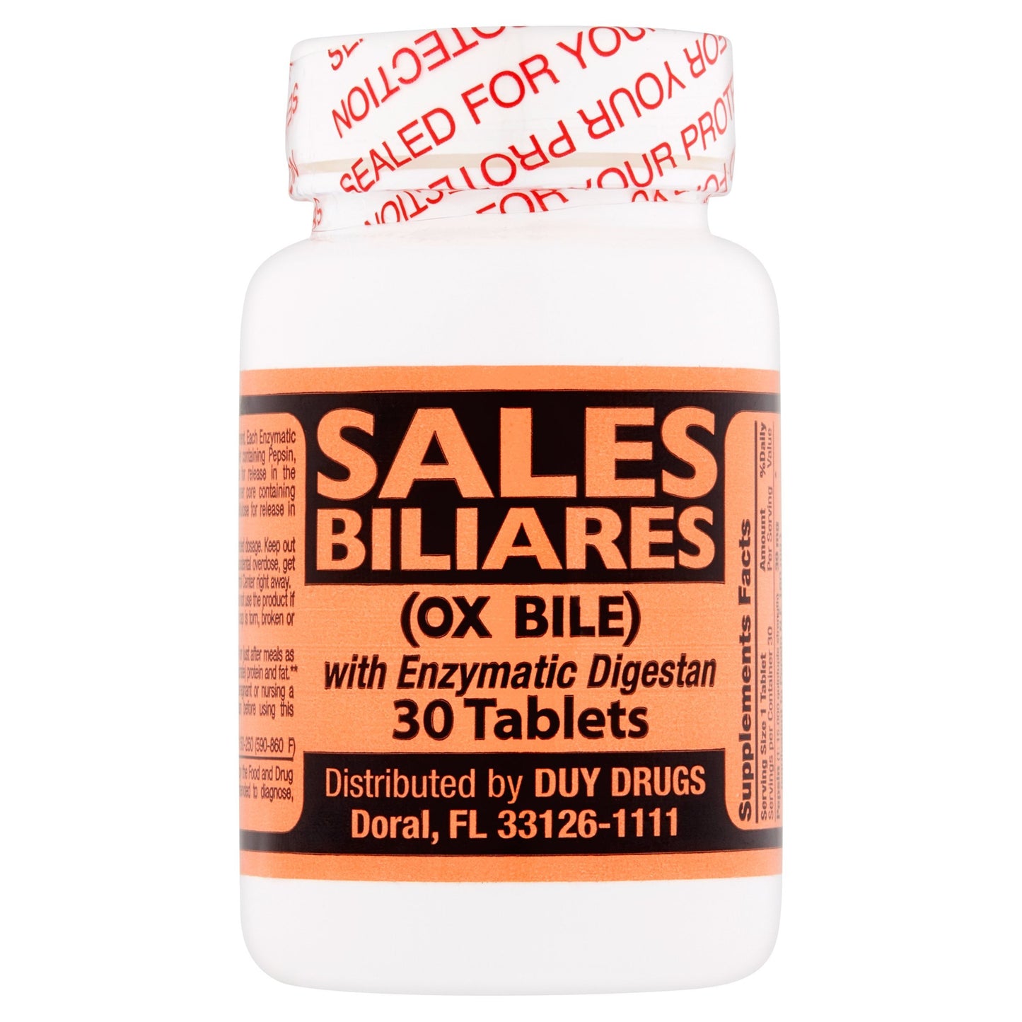 Duy Drugs Ox Bile Tablets 30