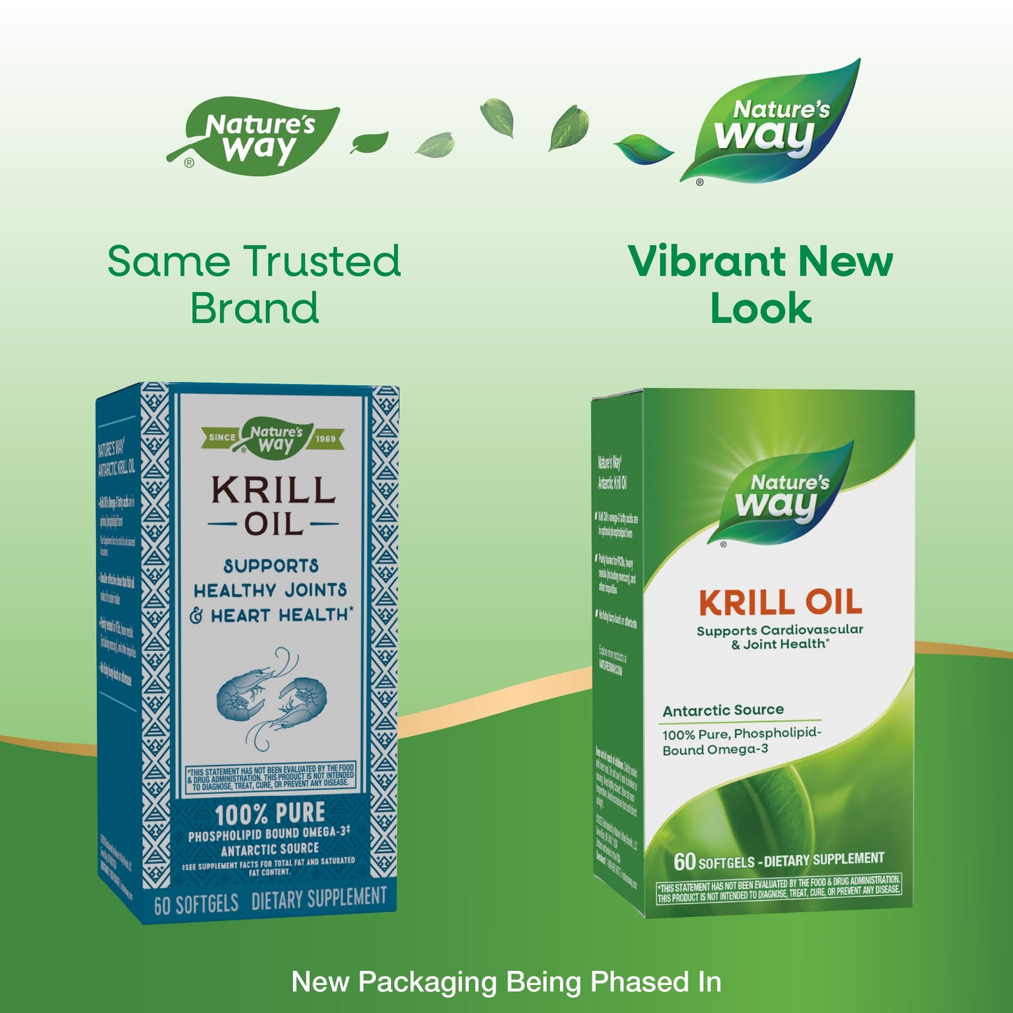Nature's Way Krill Oil, Omega-3 Phospholipid Formula 60 Softgels