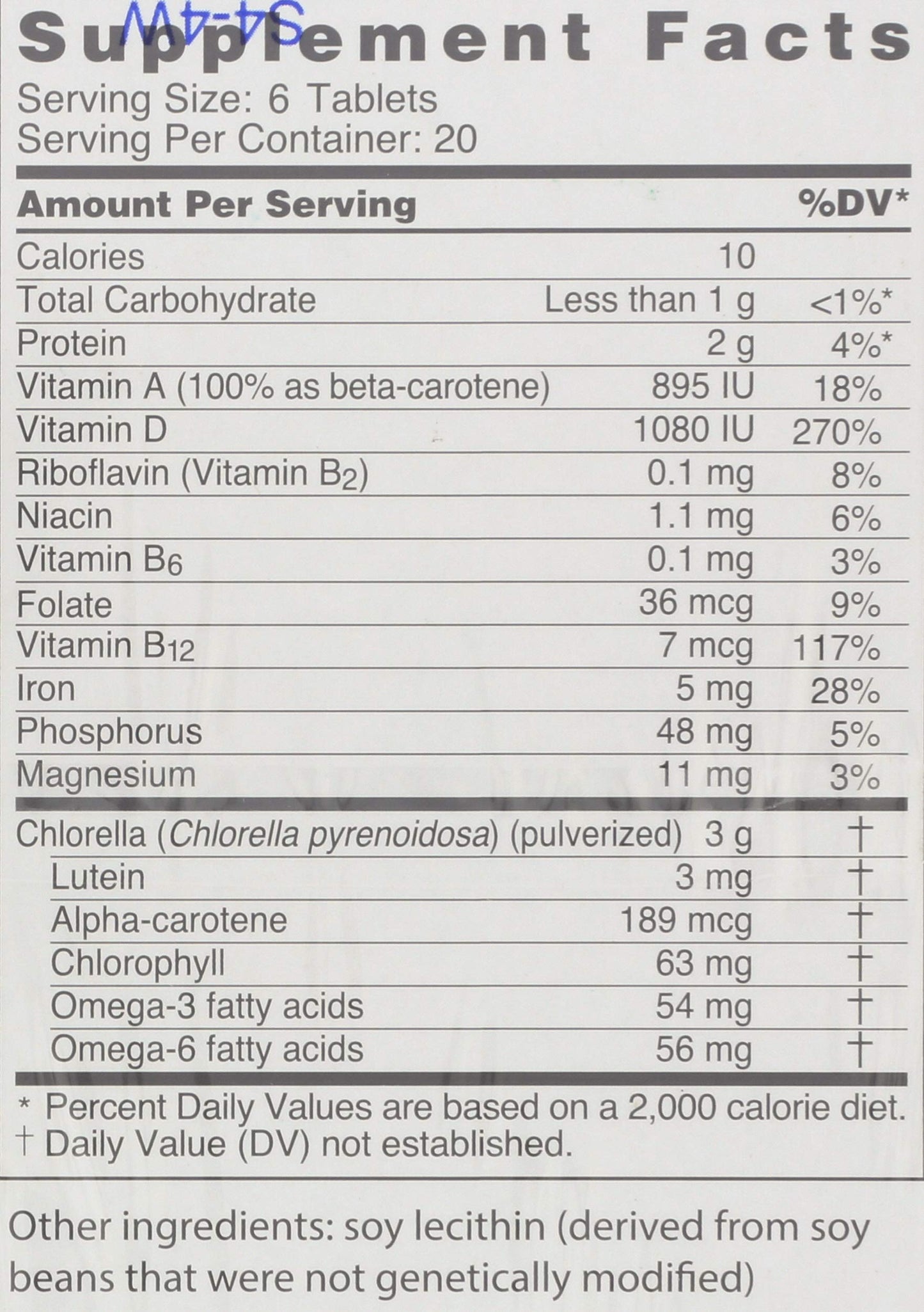 Sun Chlorella Chlorella Tablets 120 Count