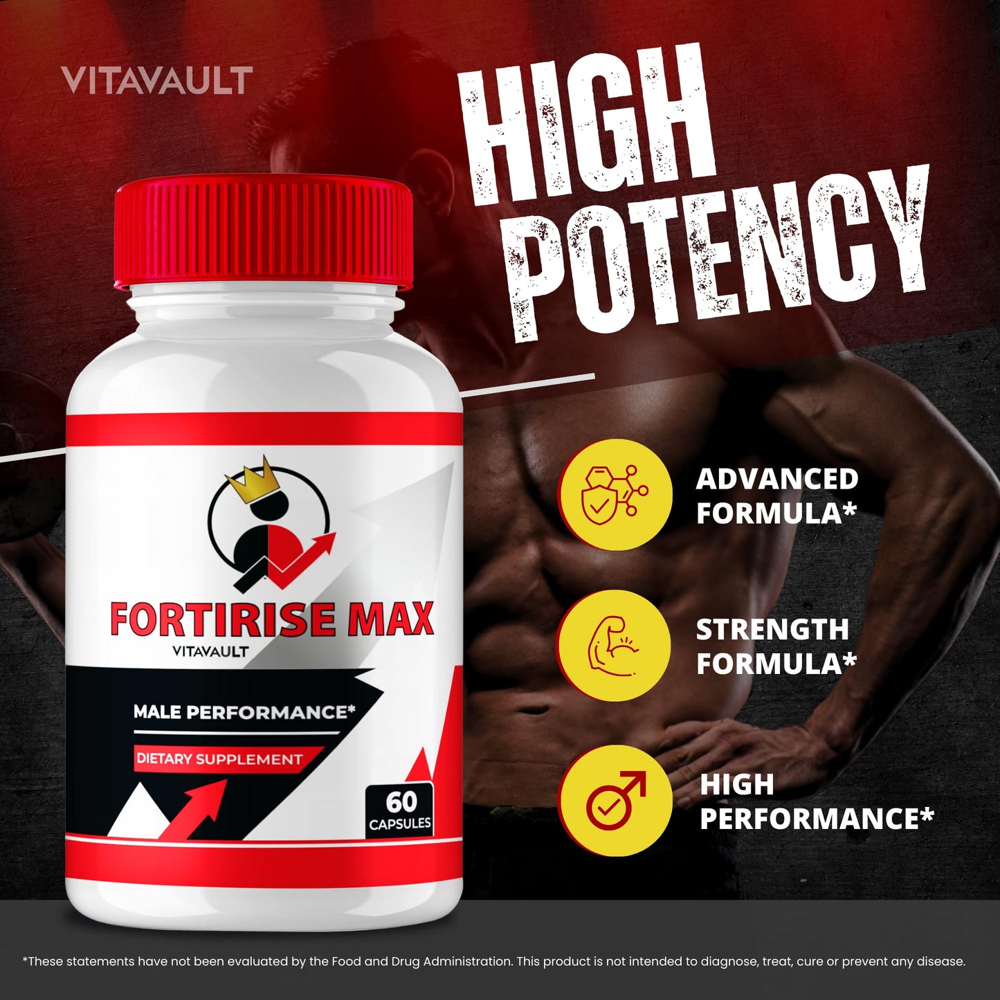 Vitavault Fortirise Max Capsules 180 Count