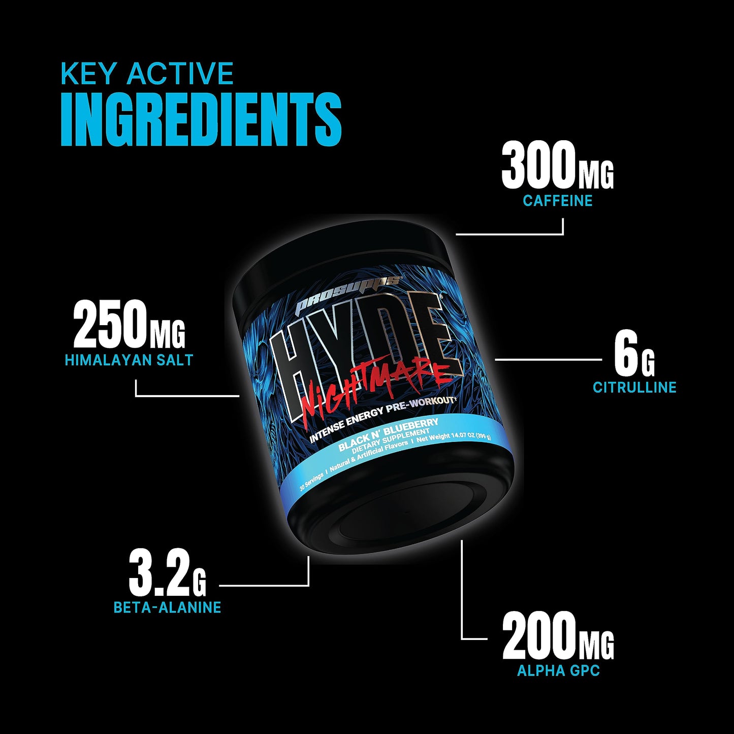 ProSupps Hyde Nightmare Pre-Workout Powder 11 Servings
