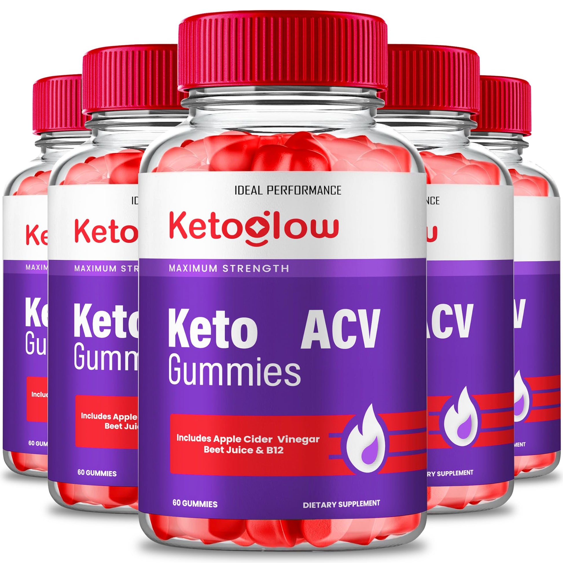 IDEAL PERFORMANCE Keto Glow ACV Gummies, 300 Gummies