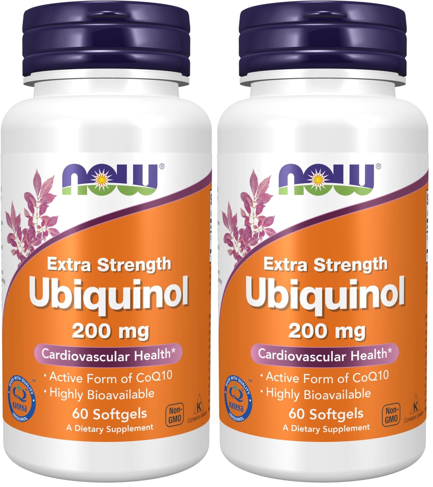 NOW Foods Ubiquinol 200 mg High Bioavailability (The Active Form of CoQ10) Softgels, 120