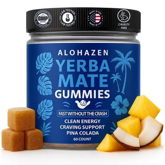 AlohaZen Yerba Mate Gummy 60 Count