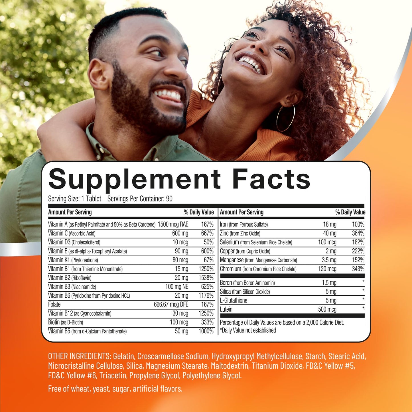 Basic Brands PowerAll Multivitamin & Mineral Supplement Tablet 90 Count