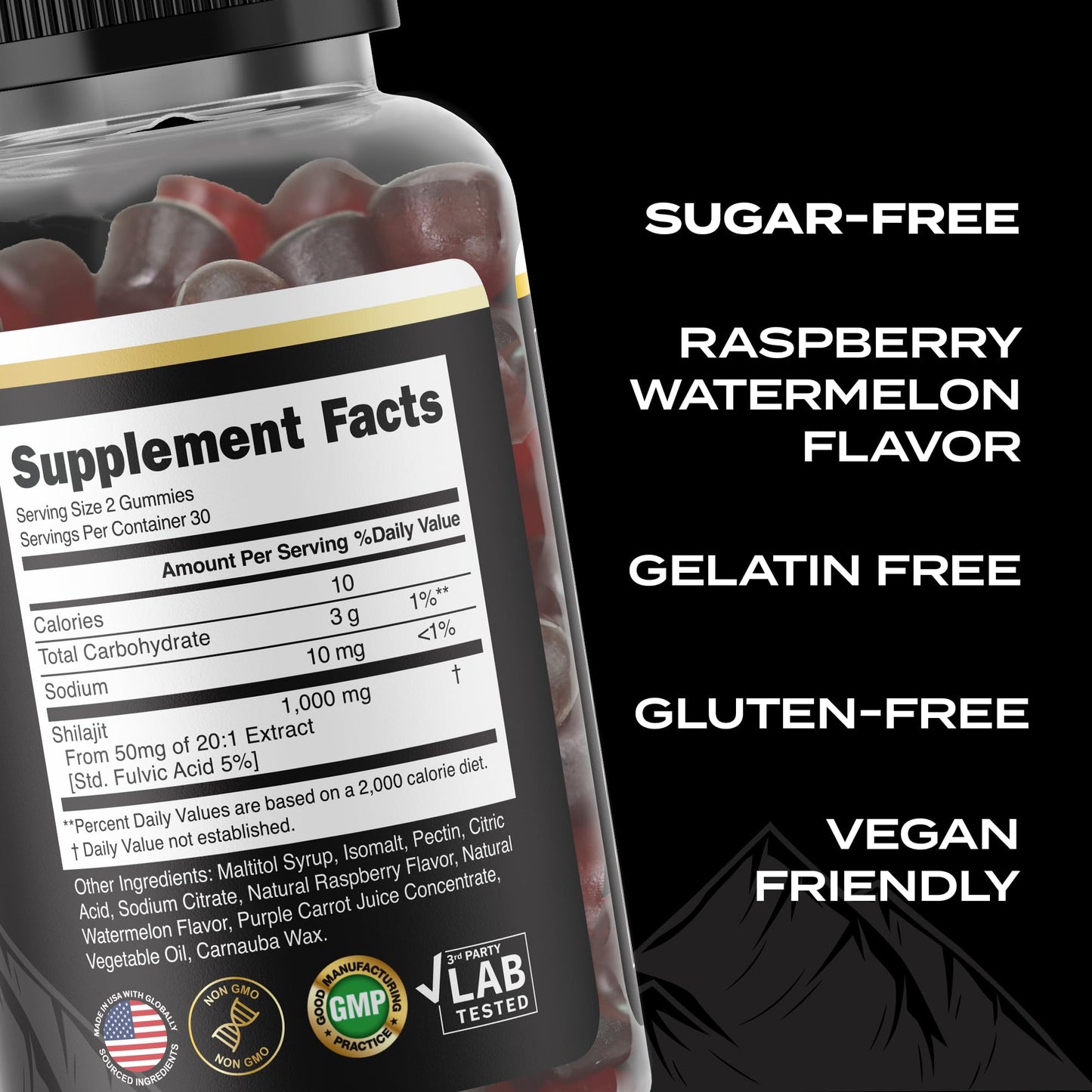 Organic In Harmony Shilajit Gummies 60 Gummies