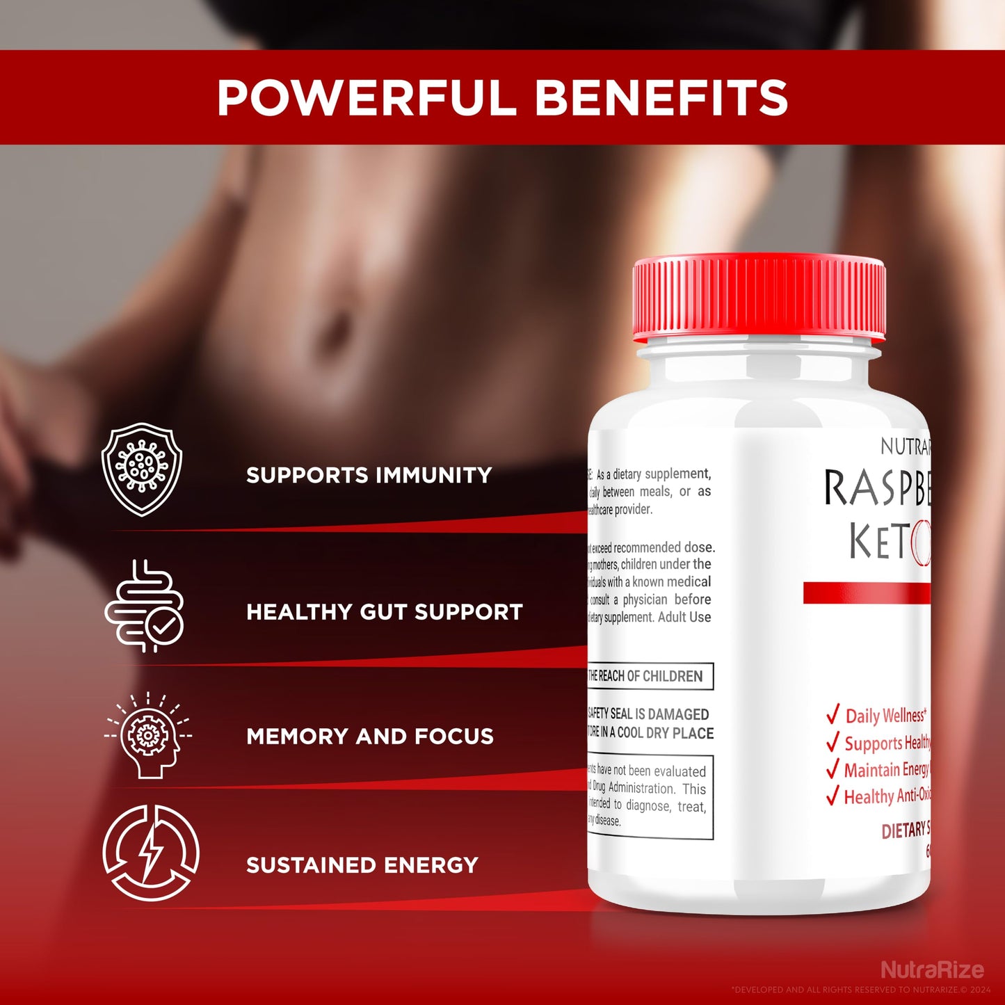 NutraRize Raspberry Ketone Capsules 180 Capsules