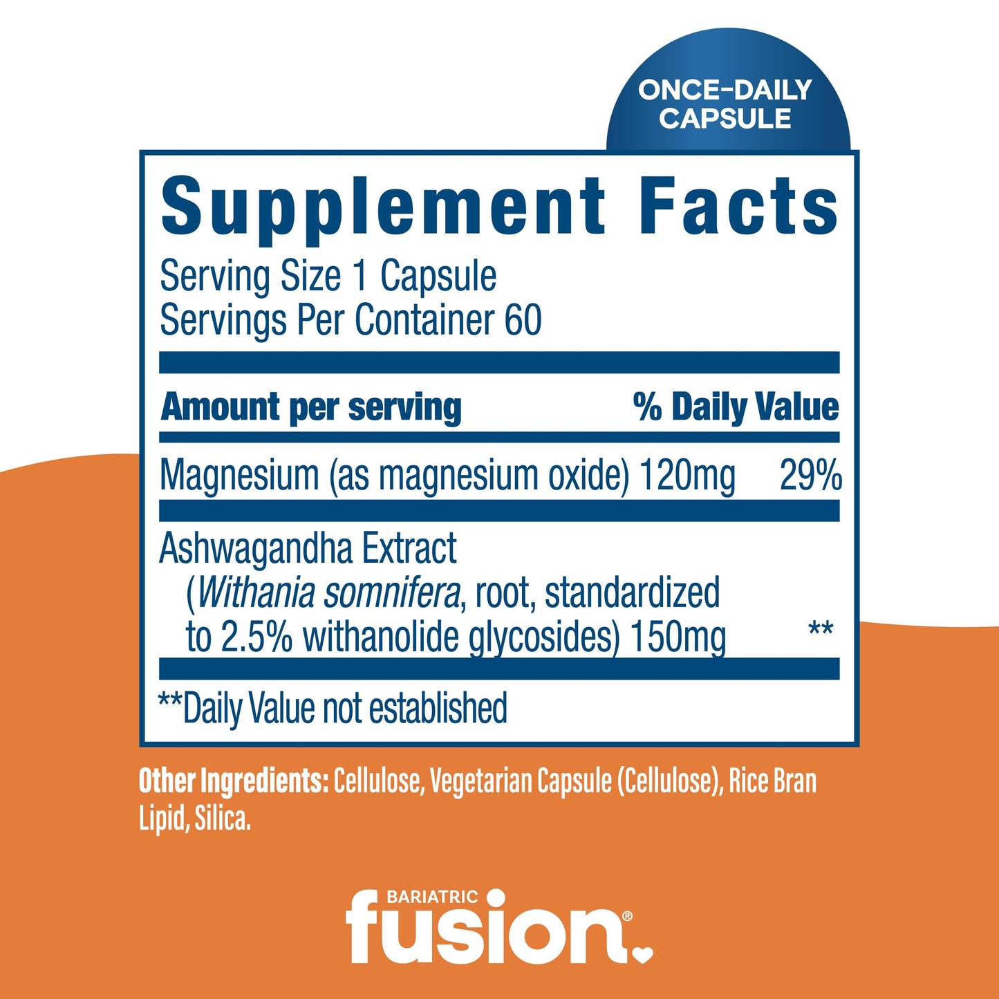Bariatric Fusion Stress Support Capsule, 60 Count
