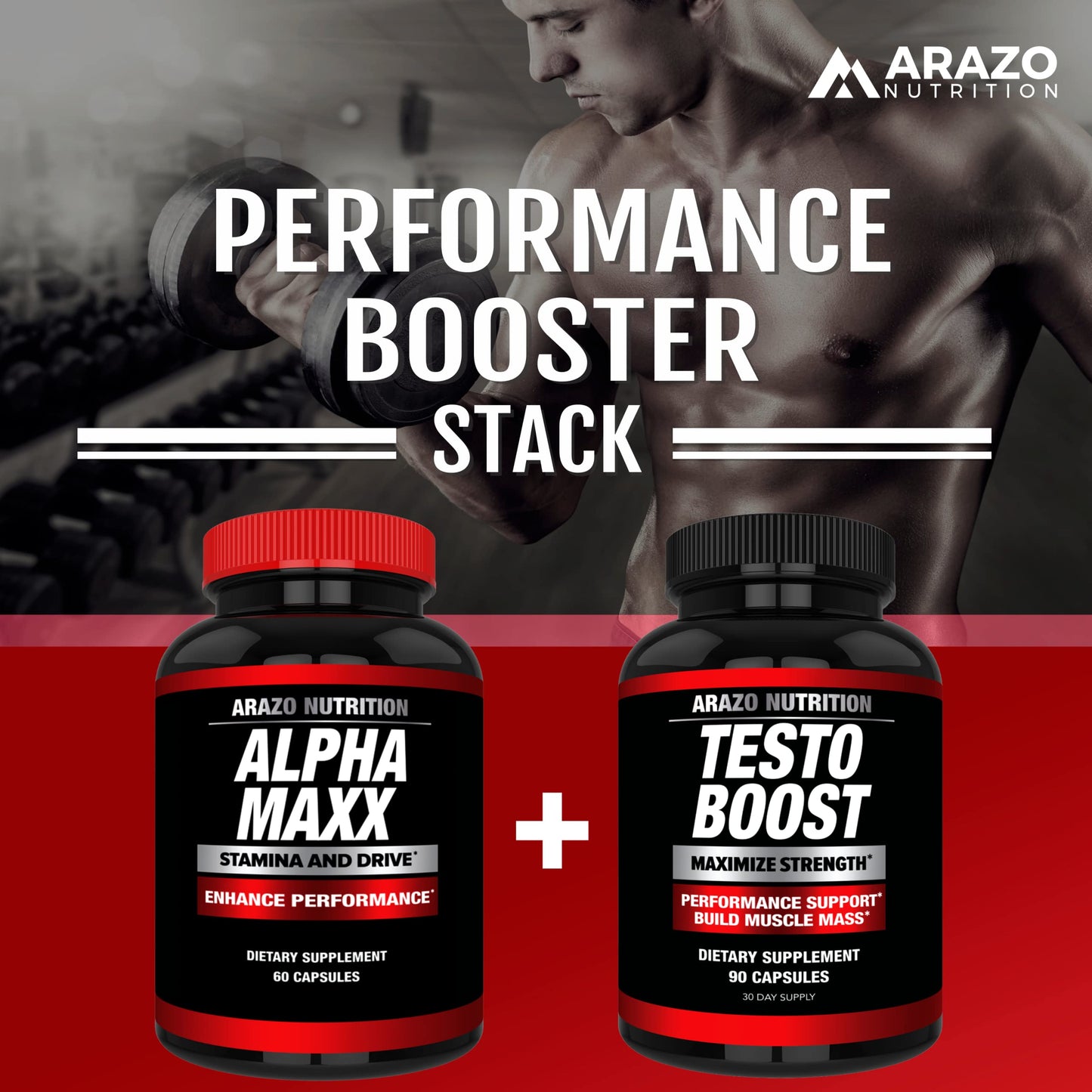Arazo Nutrition Alphamaxx Health Supplement Capsules, 60 Count
