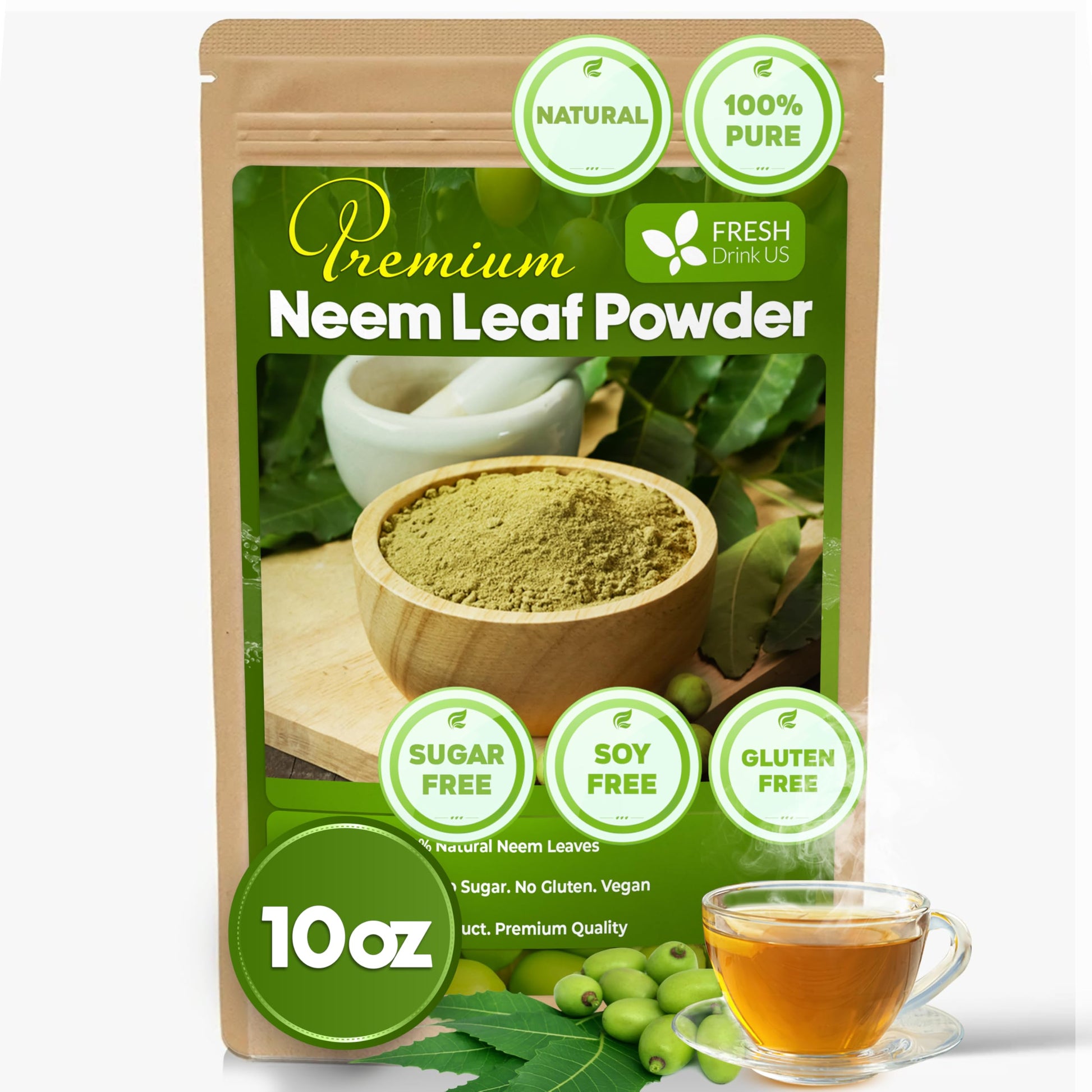 FRESHDRINKUS Neem Leaf Powder 10oz