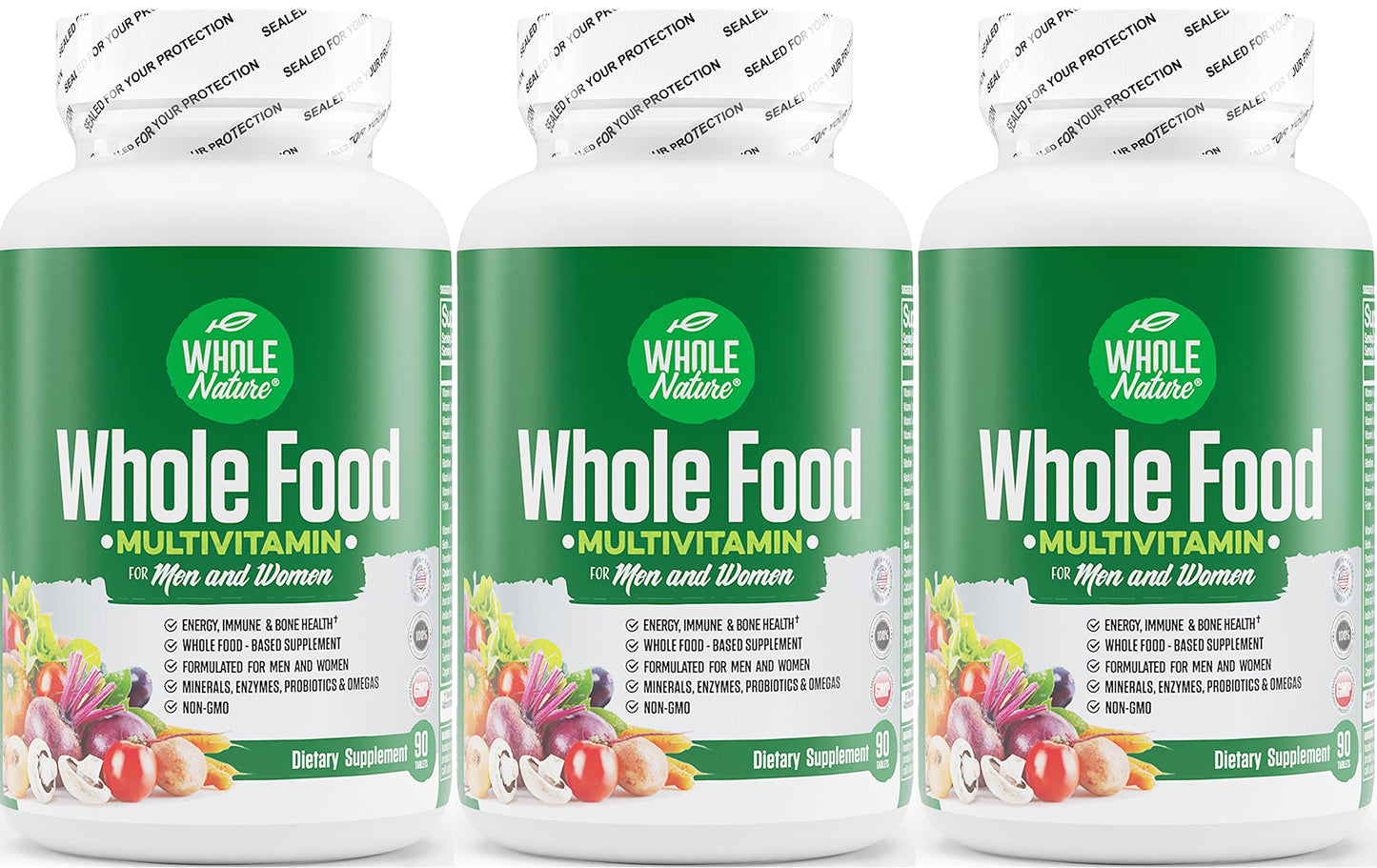 Whole Nature Whole Food Multivitamin for Men and Women, 270 Capsules
