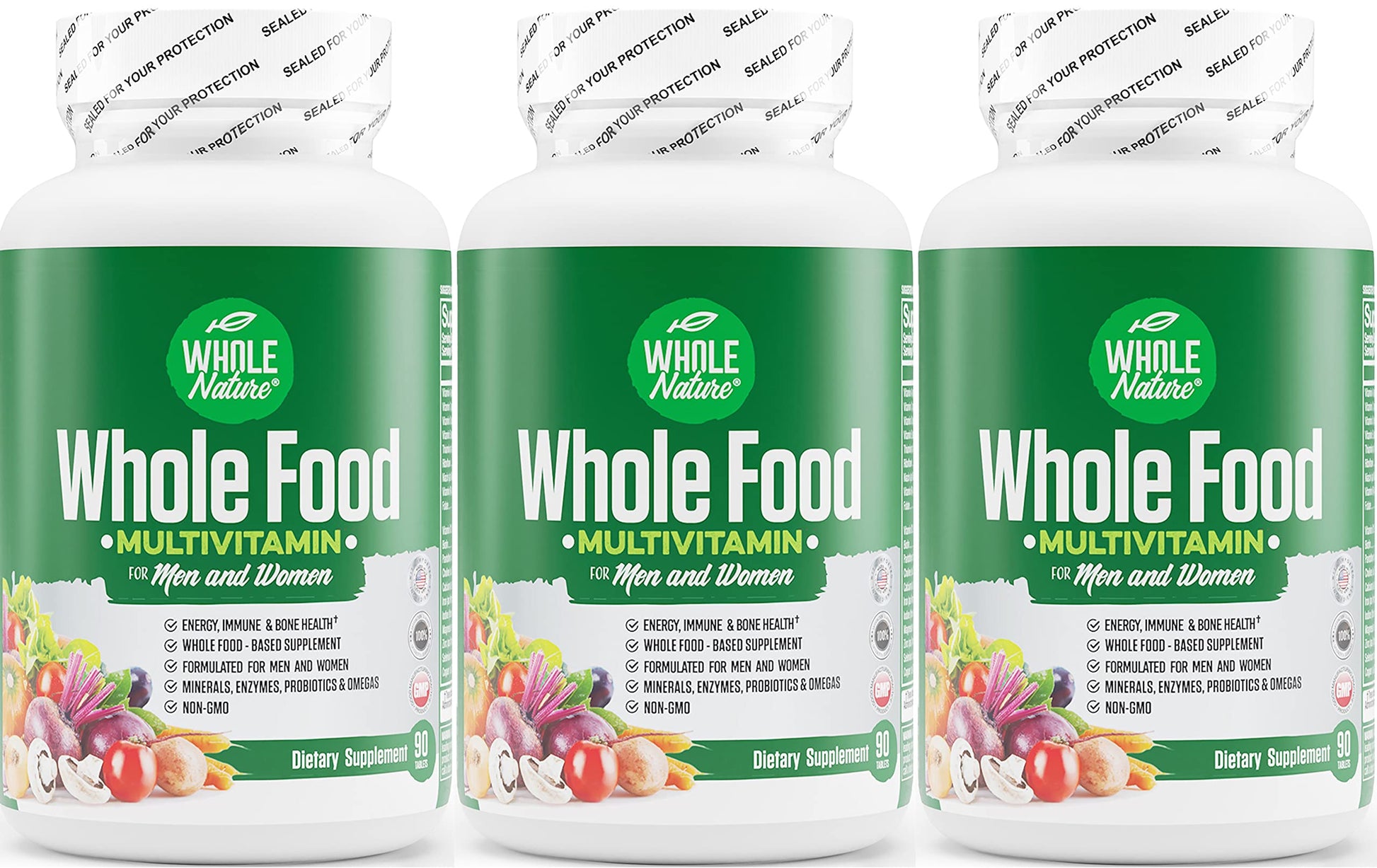 Whole Nature Whole Food Multivitamin for Men and Women, 270 Capsules