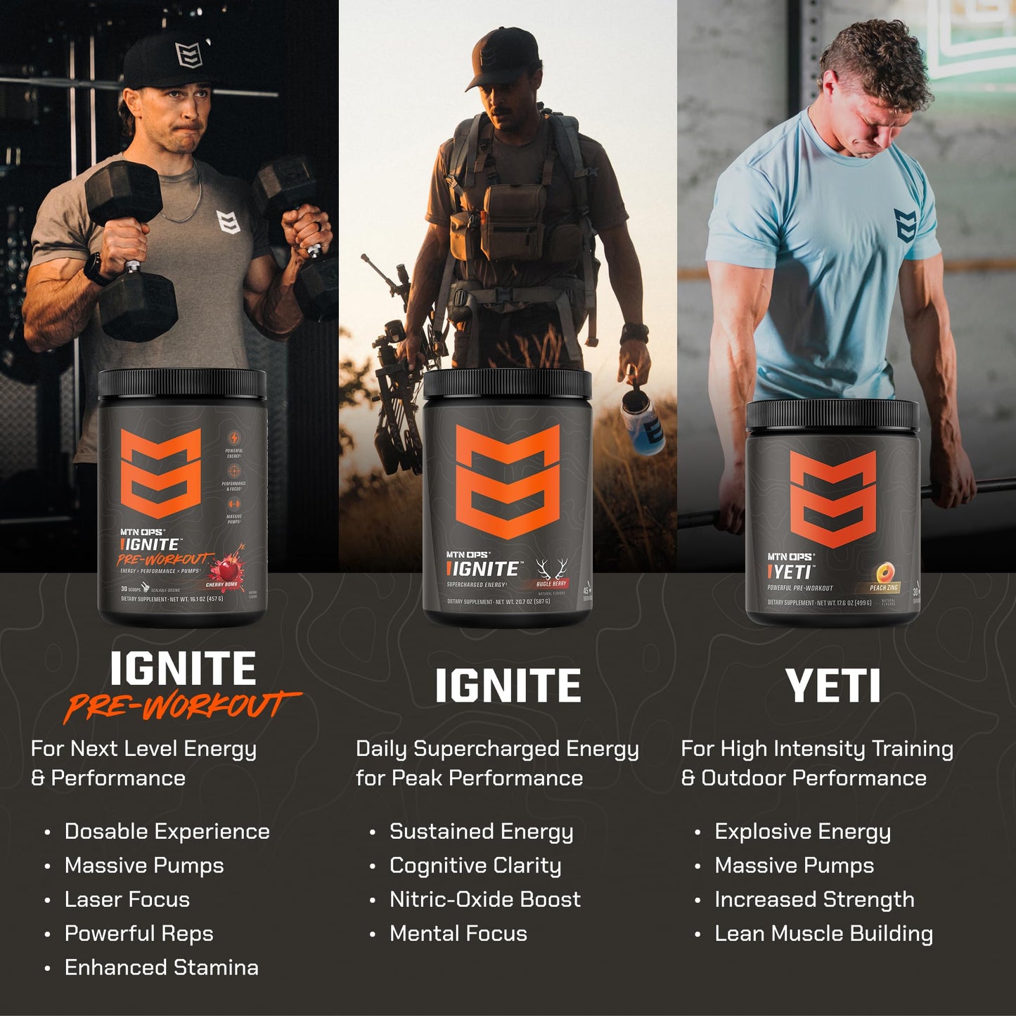 MTN OPS Ignite Pre-Workout Powder 30