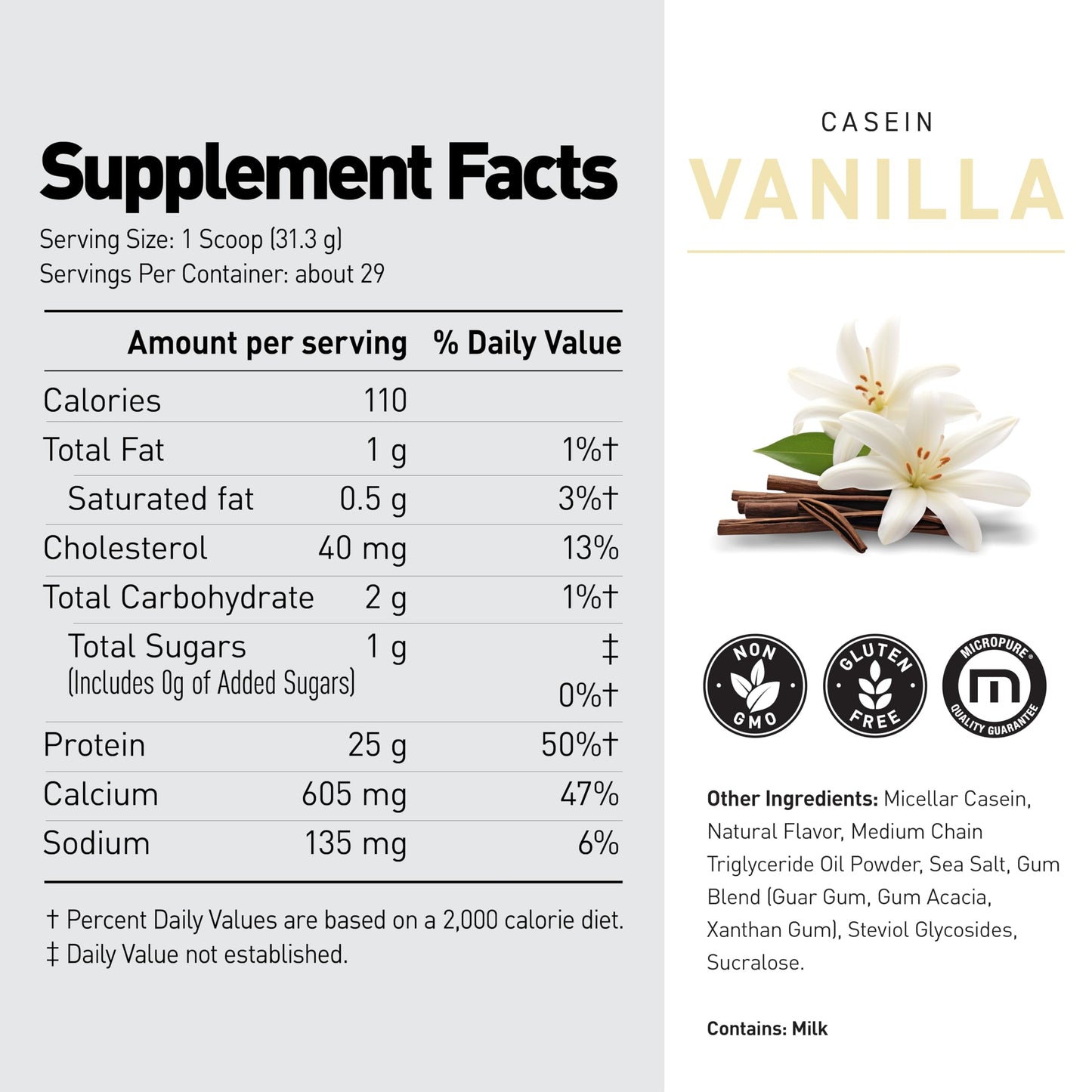 Kaged Micellar Casein Protein Powder Vanilla, 32 Servings