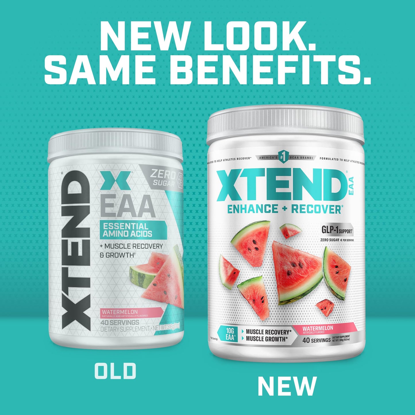 Xtend EAA + BCAA Powder with Zero Sugar, 10.9 Ounce