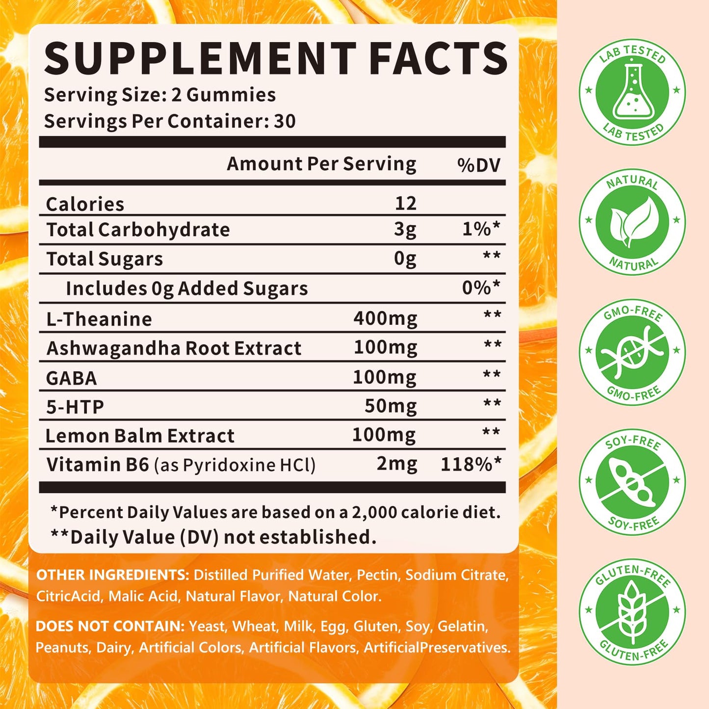 YXSW L-Theanine Gummies 120 Count