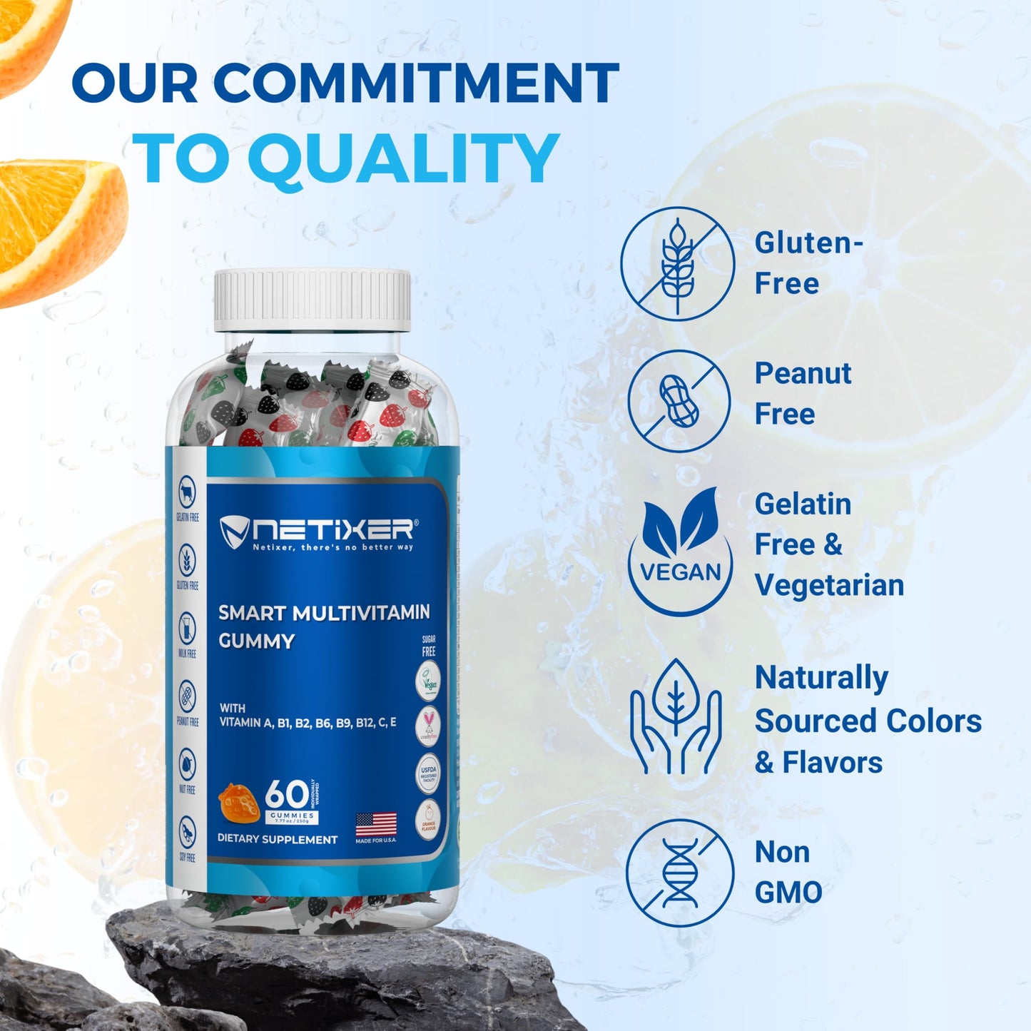 nETiXER Multivitamin Gummies 60-count