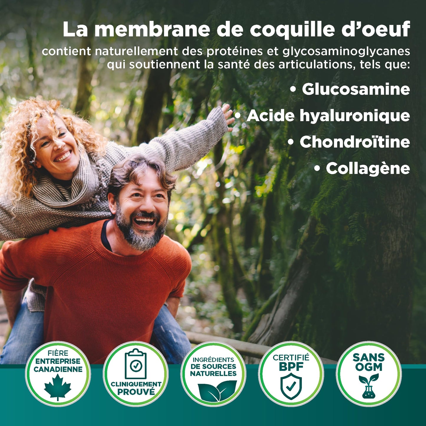 Genacol Ovoflex Natural Eggshell Membrane Joint Supplement Capsule 60 Count