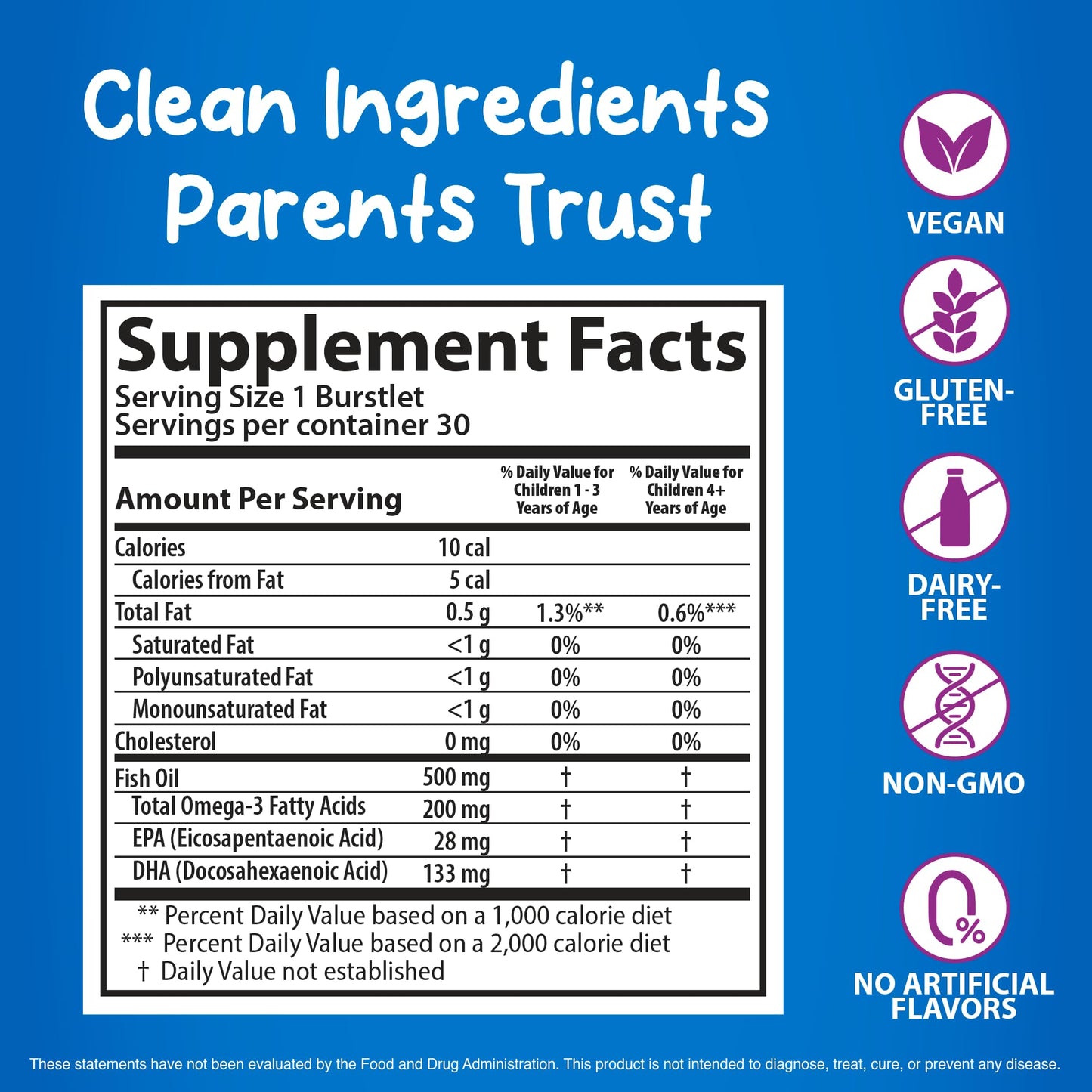 KIDS SMART Hi DHA Omega-3 Fish Oil Chewable, 3 Count