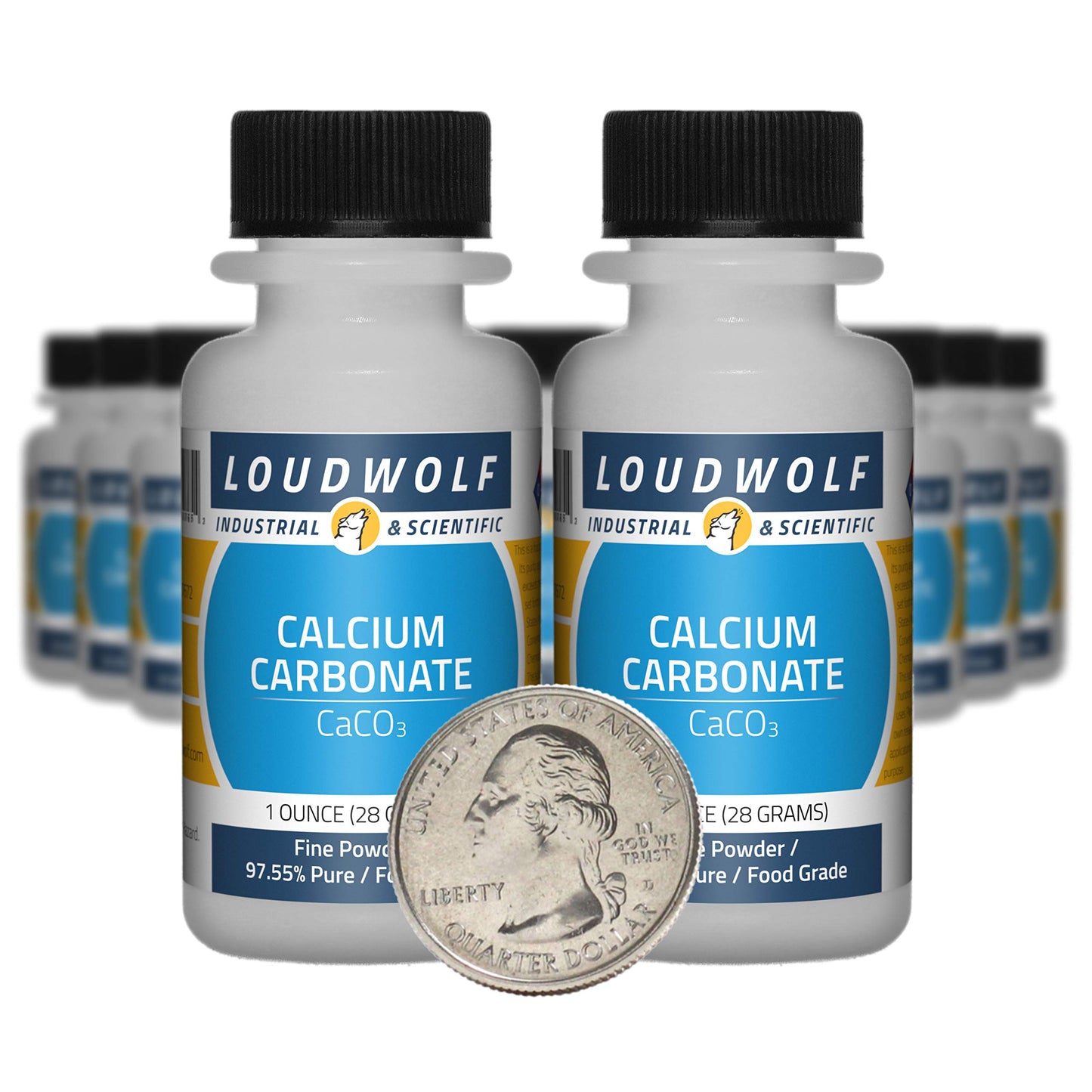 Loudwolf Calcium Carbonate Powder, 20 Bottles