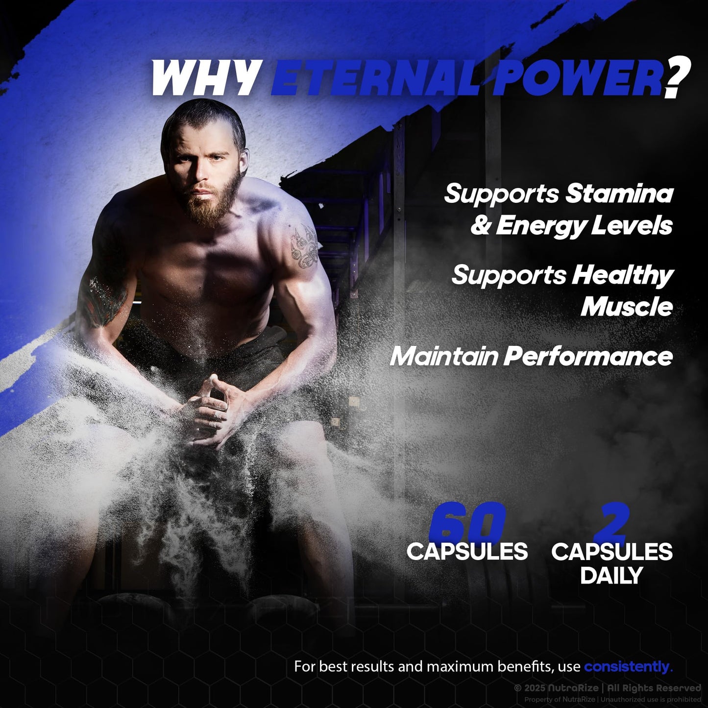 NutraRize Eternal Power Supplement Capsule, 60 Count