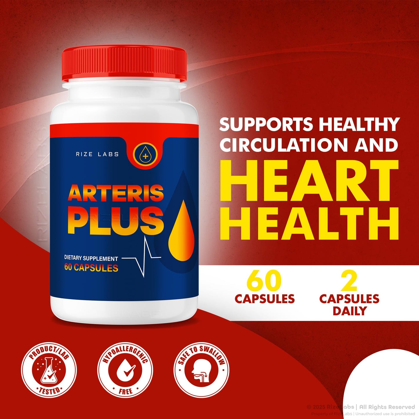 rize labs Arteris Plus Dietary Supplement Capsules 300