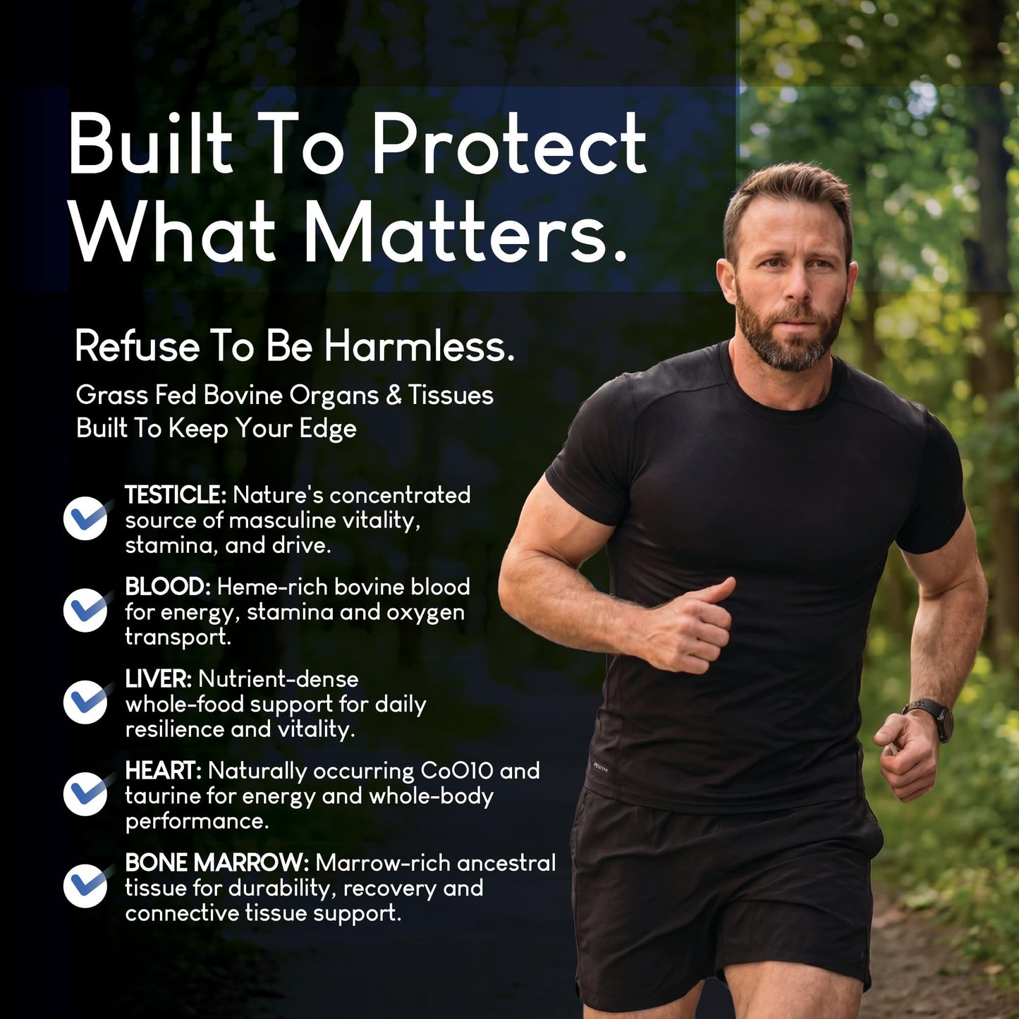 Optimal Carnivore Beef Organ Supplement Capsule 180 Capsules