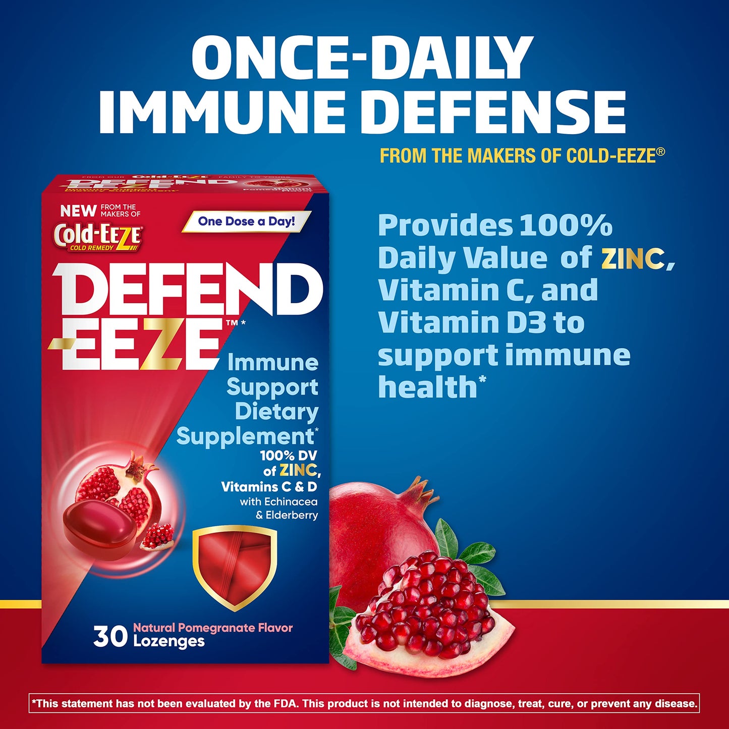 Cold-Eeze Defend-EEZE Immune Support Dietary Supplement 30 Capsules
