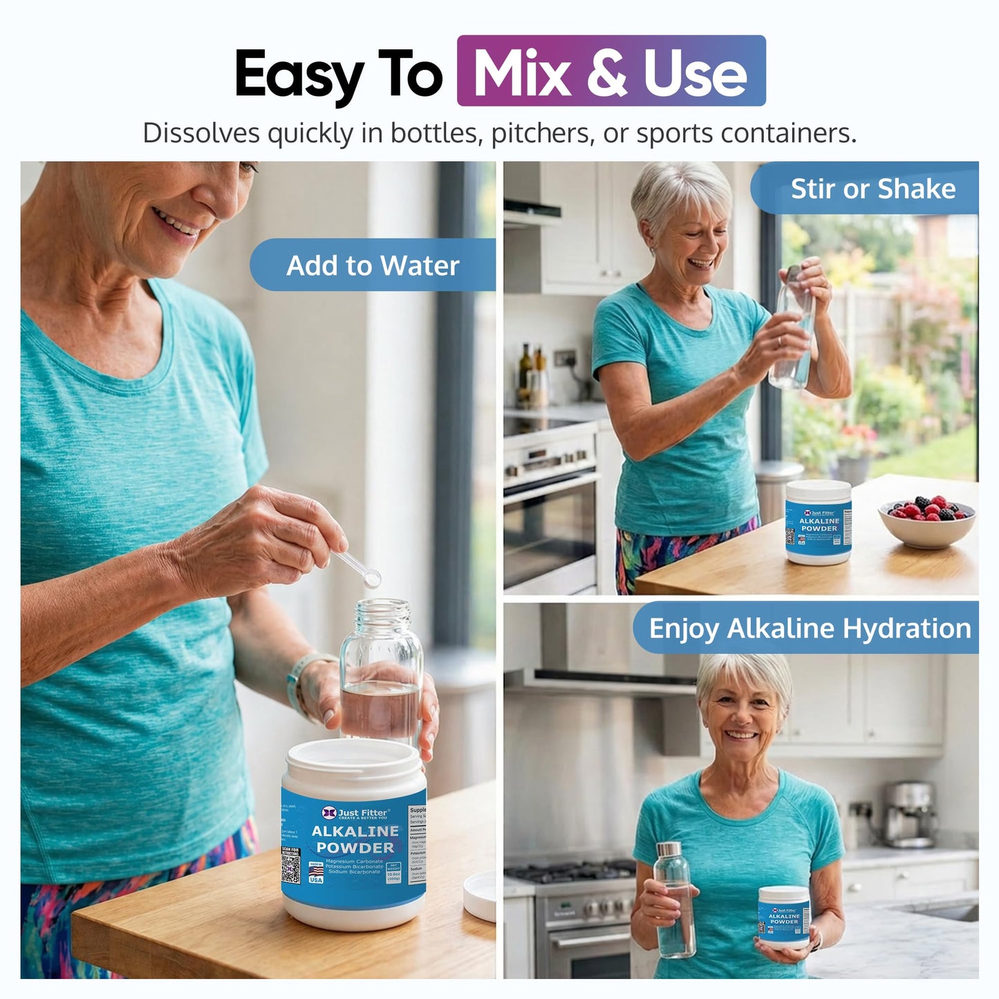 Just Fitter Sodium Bicarbonate Powder 10.6 Ounce