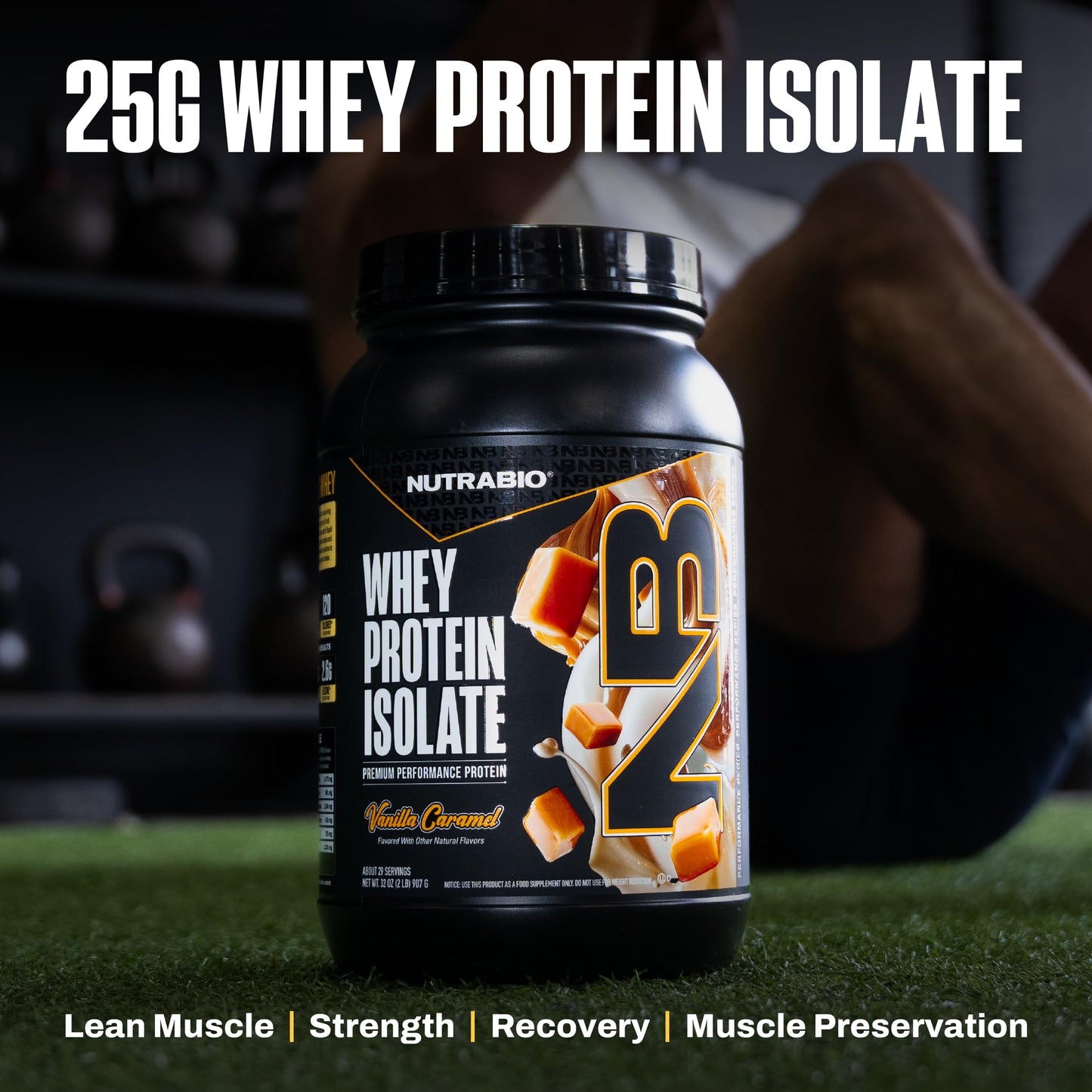NutraBio 100% Whey Protein Isolate Protein Powder Alpine Vanilla, 32 Servings