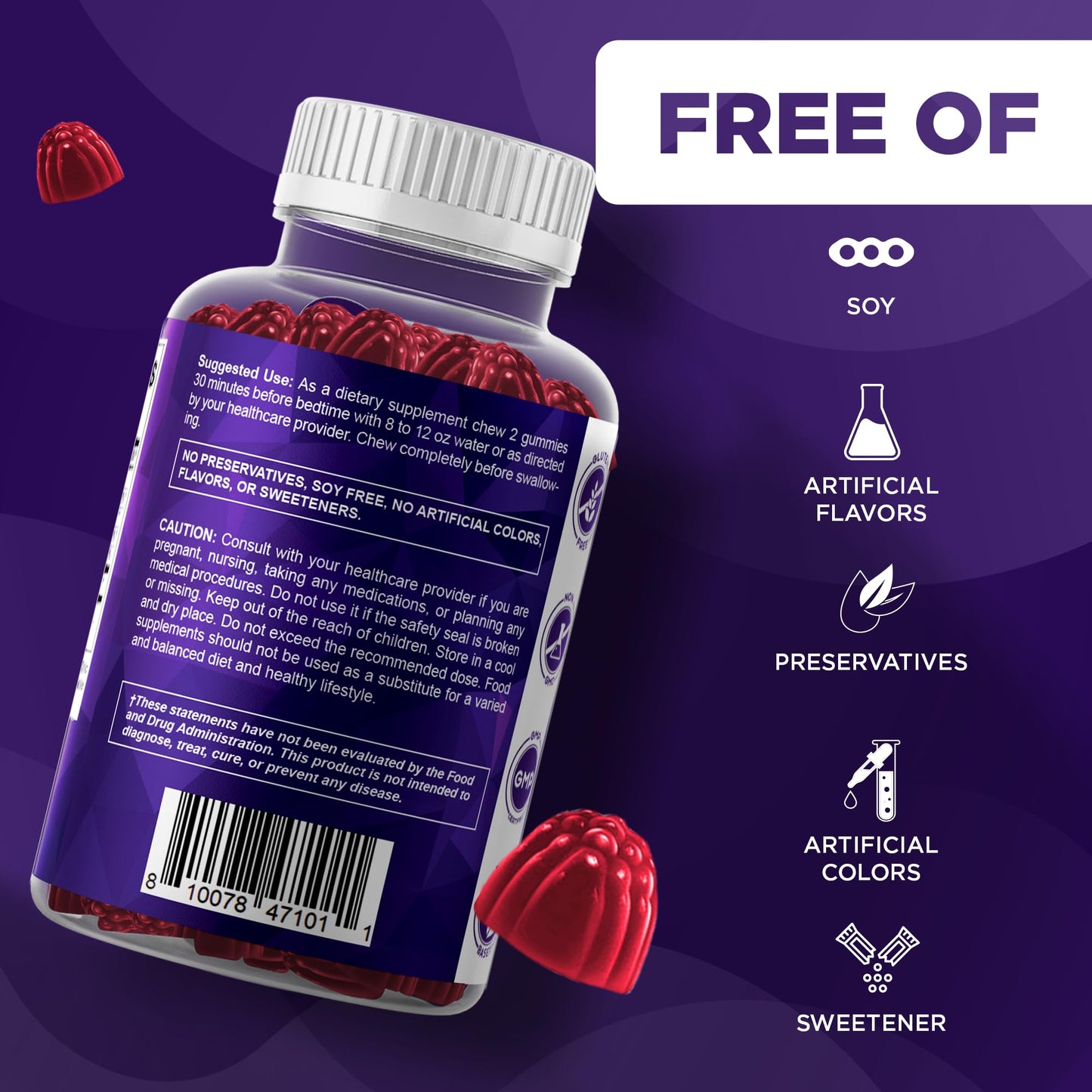 Vitamatic Melatonin 20 mg, 180 Gummies