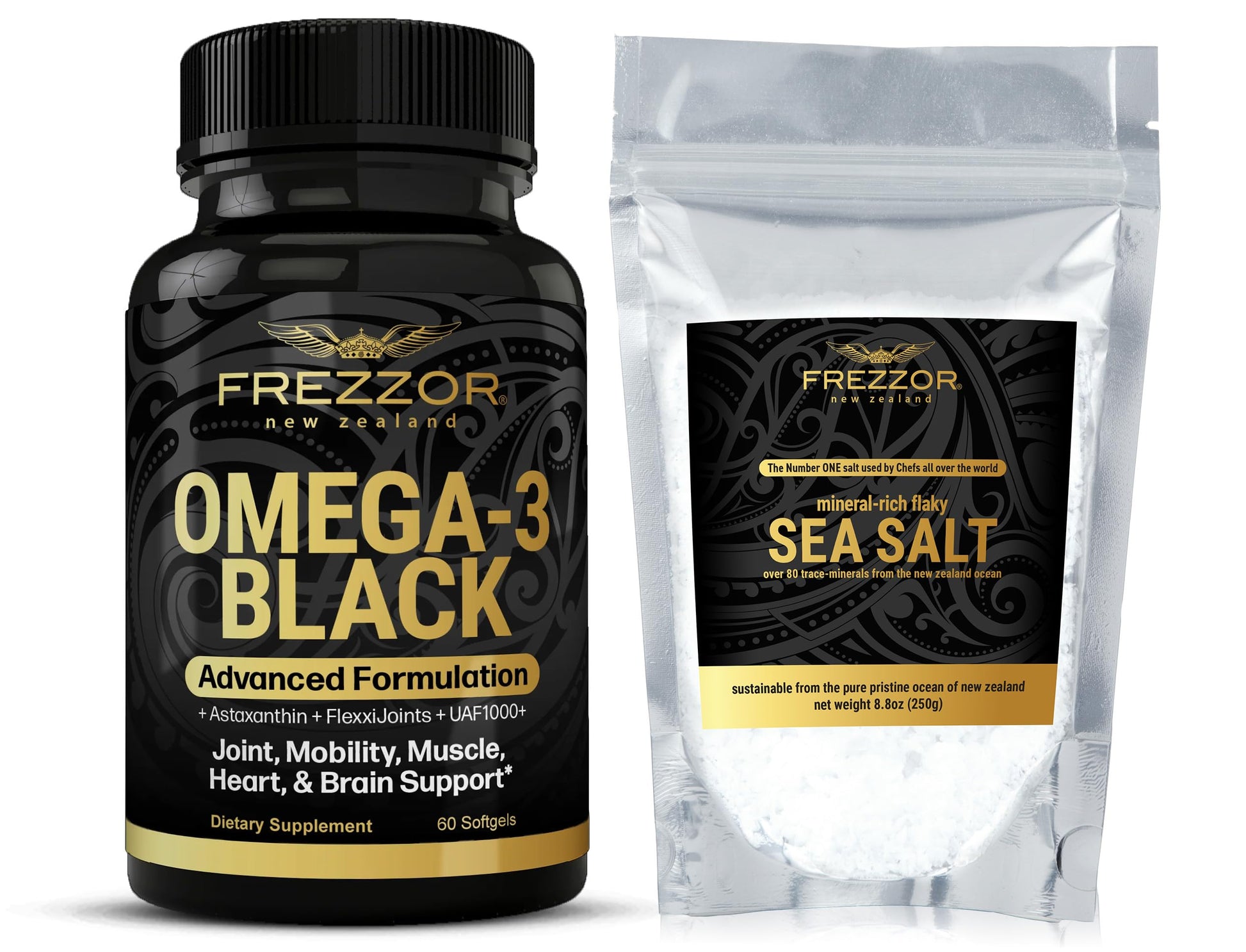 FREZZOR Omega-3 Black Green-Lipped Mussel Oil Softgels, 60 Softgels