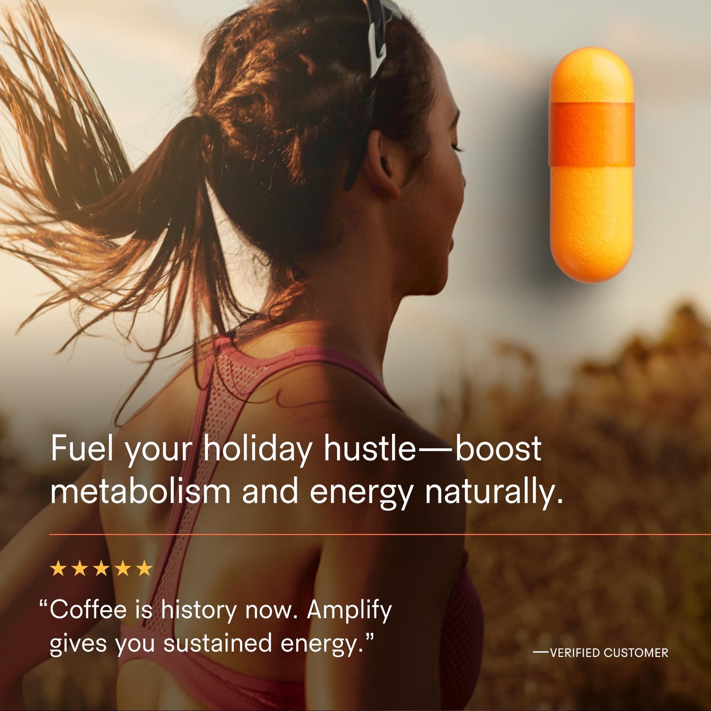 Tally Health Amplify Cellular Metabolism Booster & Energy Support Capsules, 90 Capsules