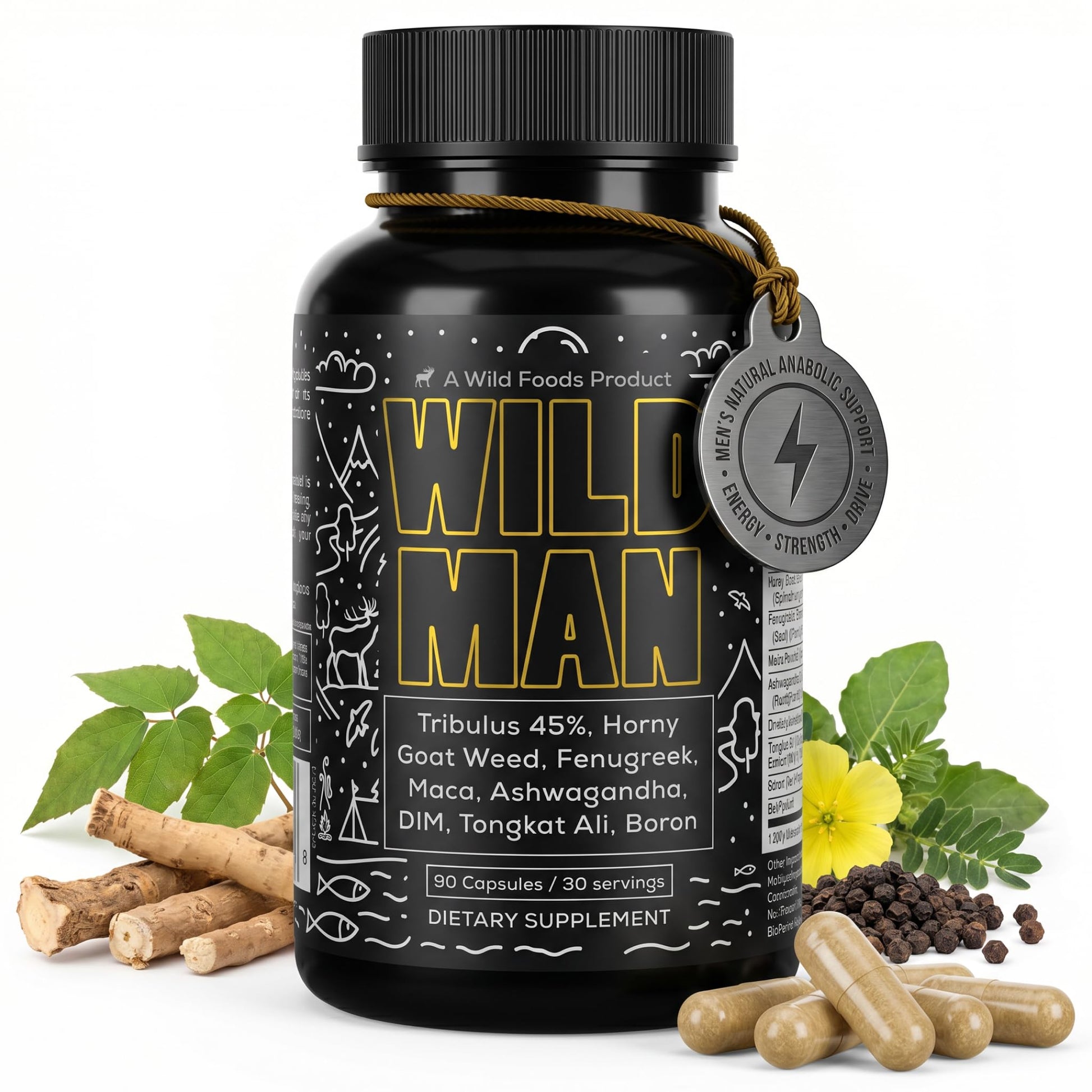 Wild Foods Herbal Stack for Man Capsule 90 Capsules
