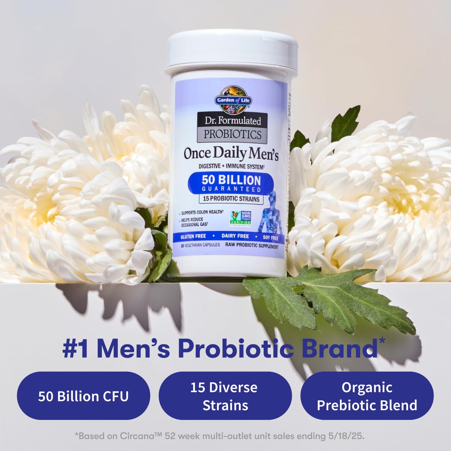 Garden of Life Probiotics for Men 30 Capsules