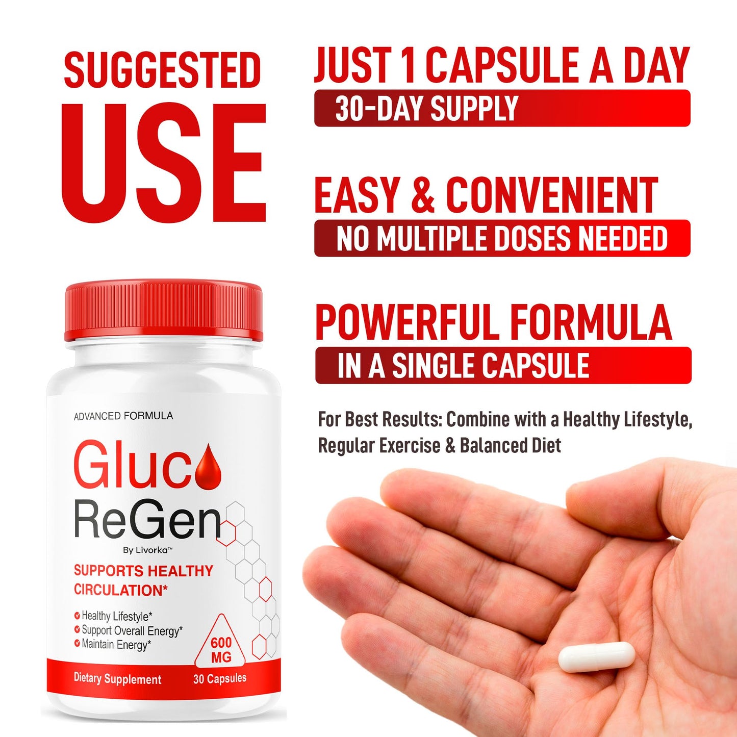 LIVORKA GlucoRegen Capsules, 150 Capsules