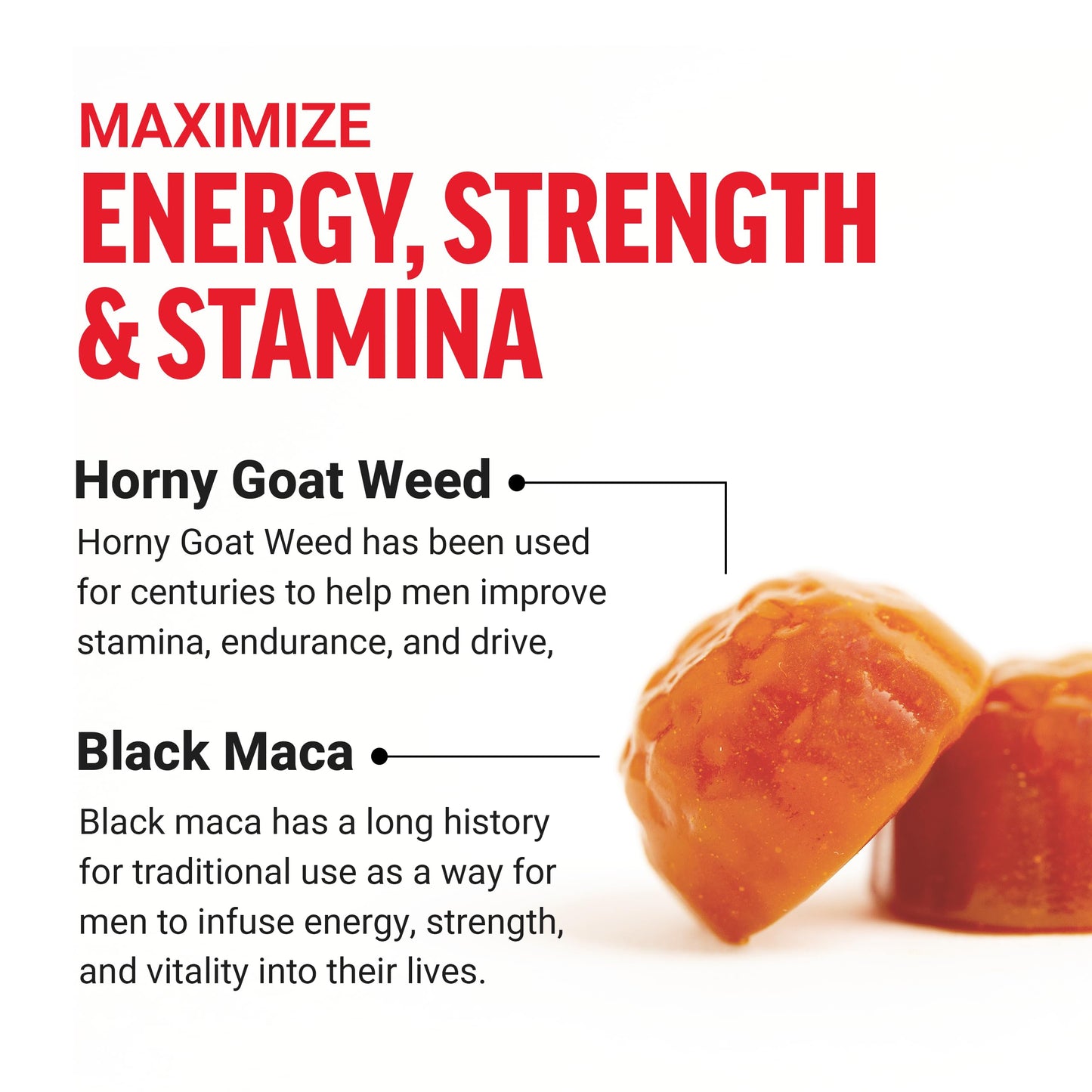 Force Factor Test X180 Gummies Testosterone Booster for Men with Tongkat Ali, Horny Goat Weed, Tribulus Terrestris, Fenugreek, & Black Maca, Berry Punch, 120 Gummies