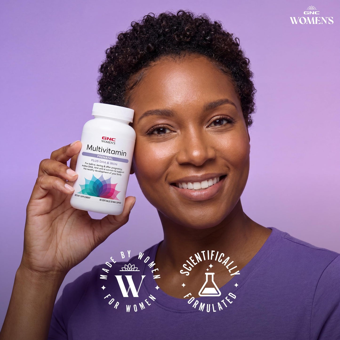 GNC Women's Prenatal Multivitamin with DHA & Iron Softgels 90 Count