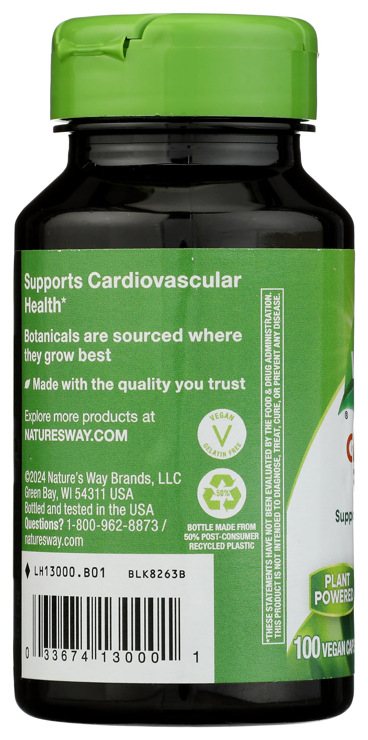Nature's Way Garlic Vegetable Capsules 100 Count