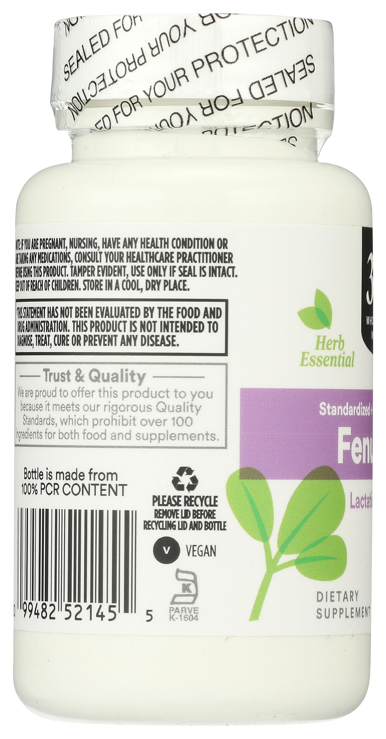 365 by Whole Foods Market Fenugreek Standardized + Full Spectrum Blend Lactation Support, Vegan Capsules, 60 Count