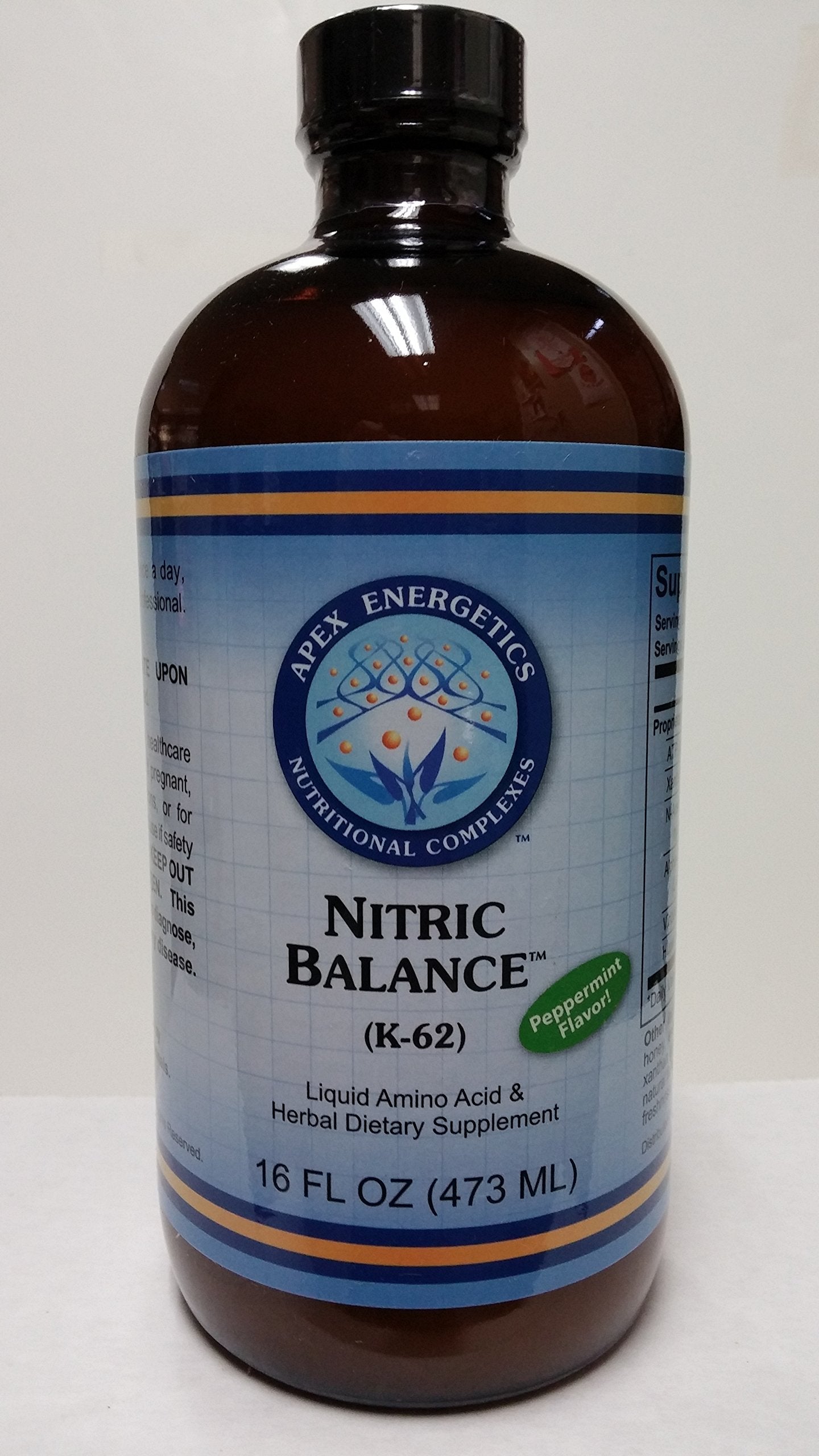 Apex Energetics K-62 Nitric Balance Capsule, 16-Count