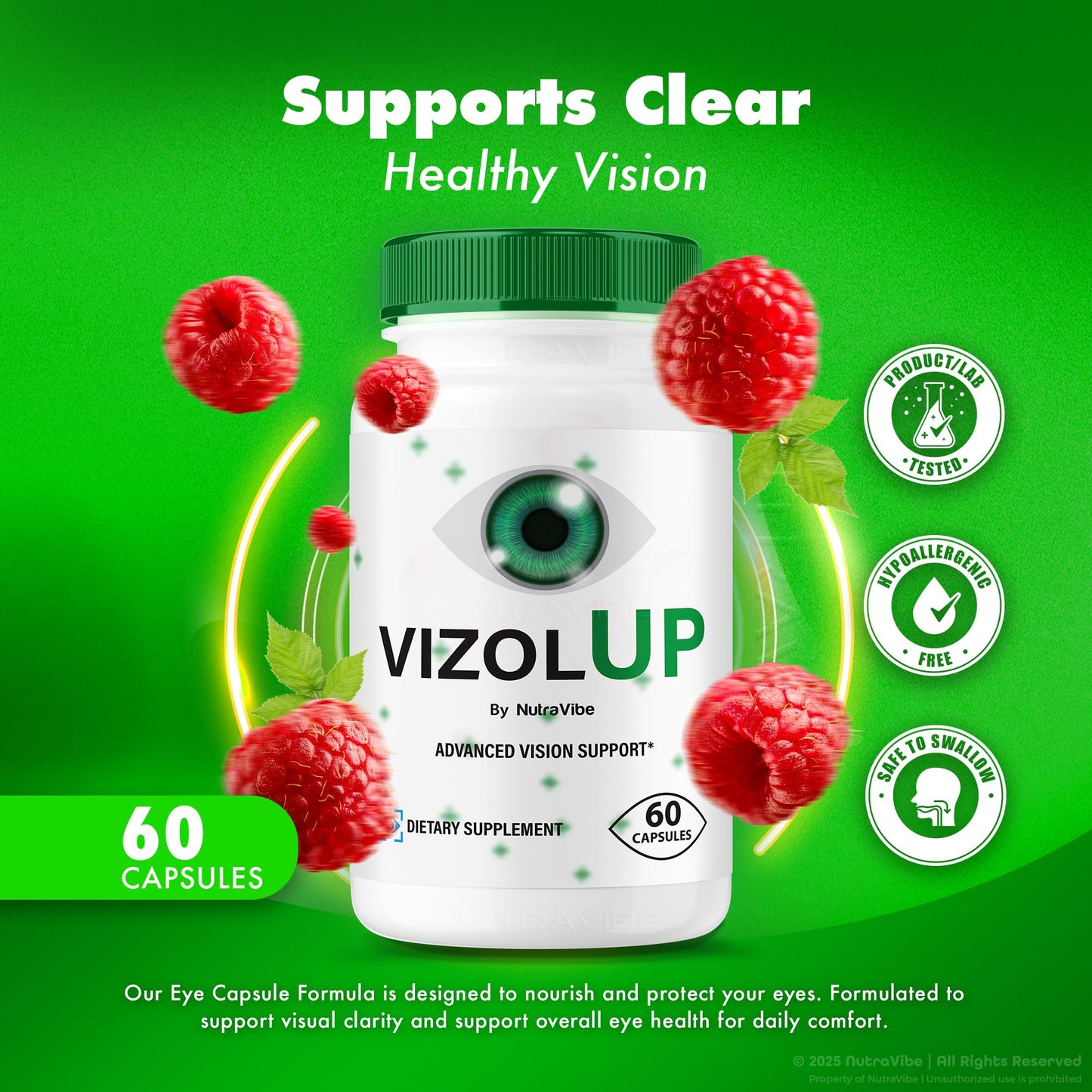 NutraVibe VizolUp Capsules, 120 Capsules
